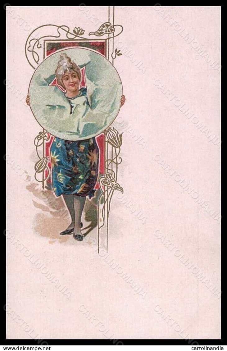 Artist Signed Illustratori Lady Art Nouveau Circus Postcard VK5517 - Autres & Non Classés