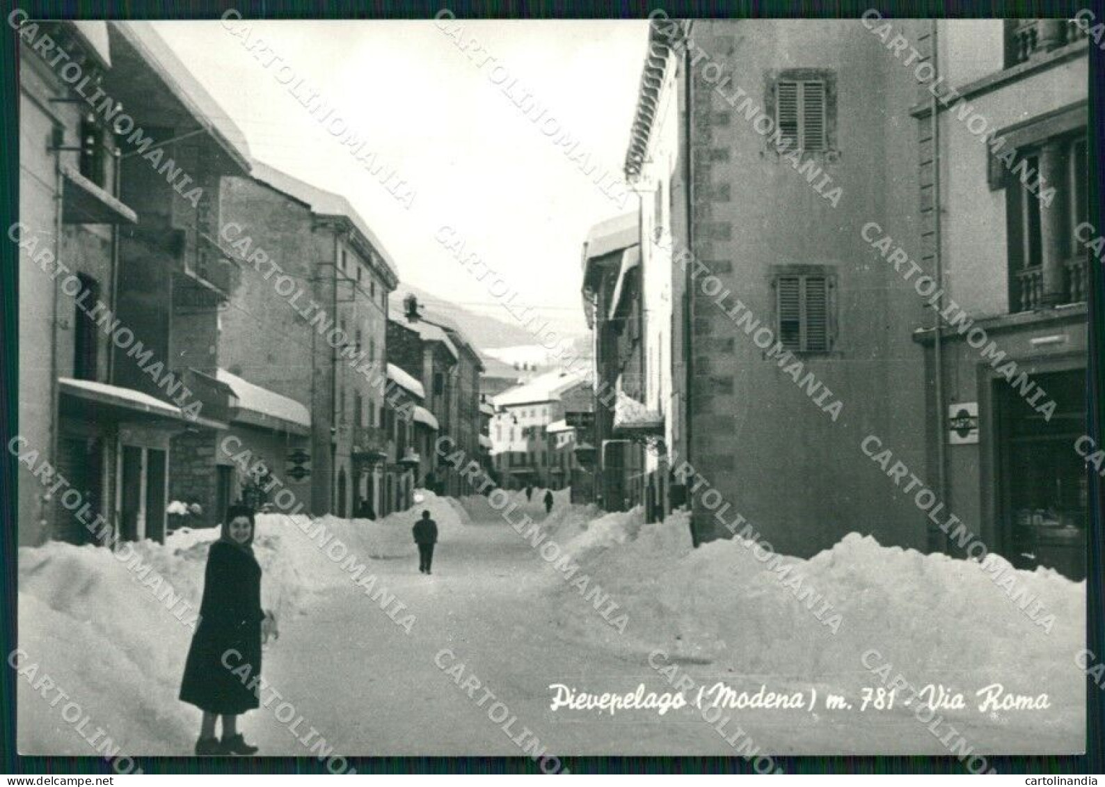 Modena Pievepelago Nevicata Foto FG Cartolina ZK4173 - Modena