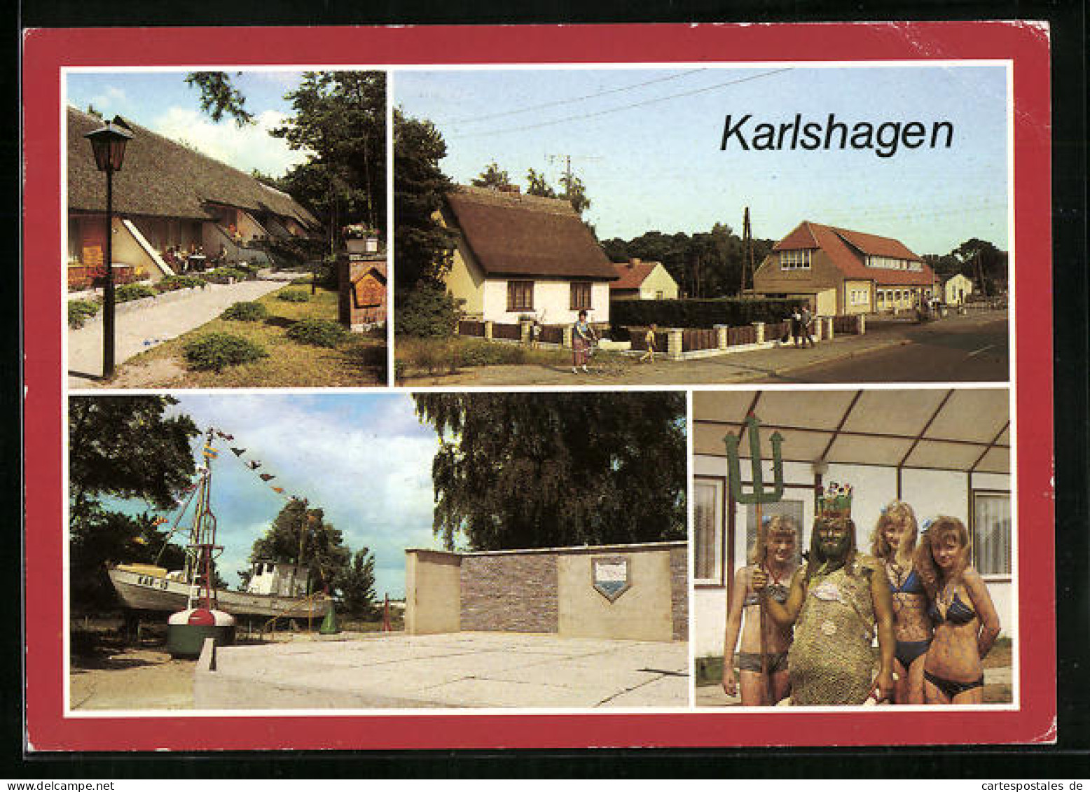 AK Karlshagen /Wolgast, Hauptstrasse, Traditionsschiff Und Freilichtbühne  - Wolgast