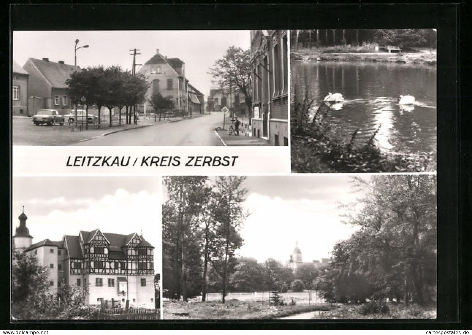 AK Leitzkau /Kreis Zerbst, Schloss, Strassenpartie  - Zerbst
