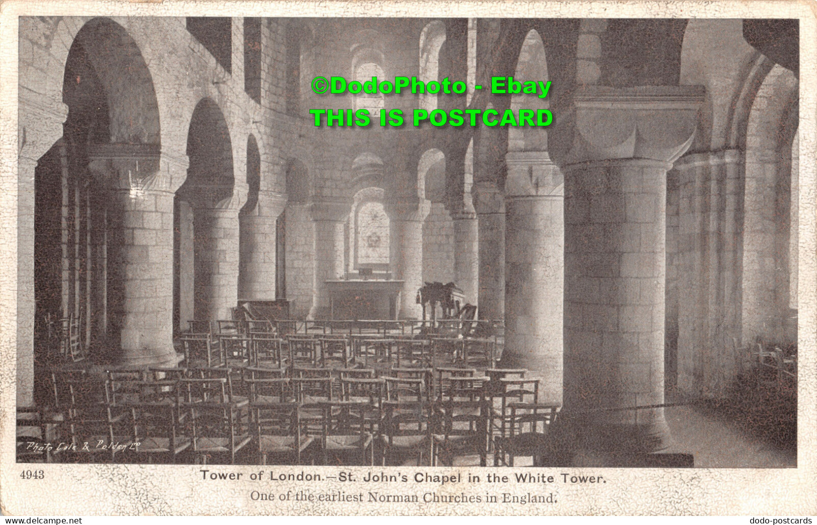 R433635 Gale And Polden. Tower Of London. St. Johns Chapel In The White Tower. O - Autres & Non Classés