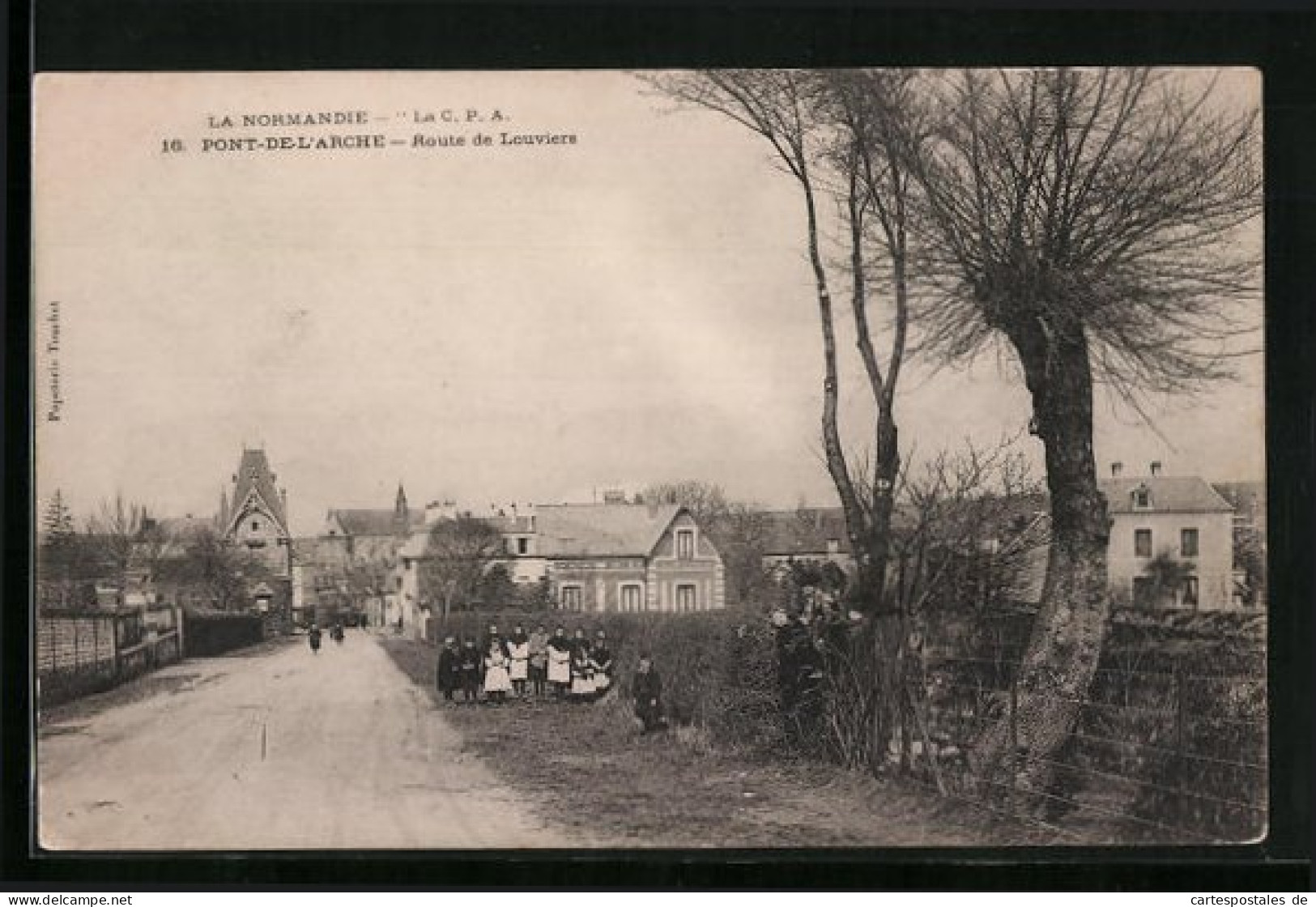 CPA Pont-de-l`Arche, Route De Louviers  - Pont-de-l'Arche