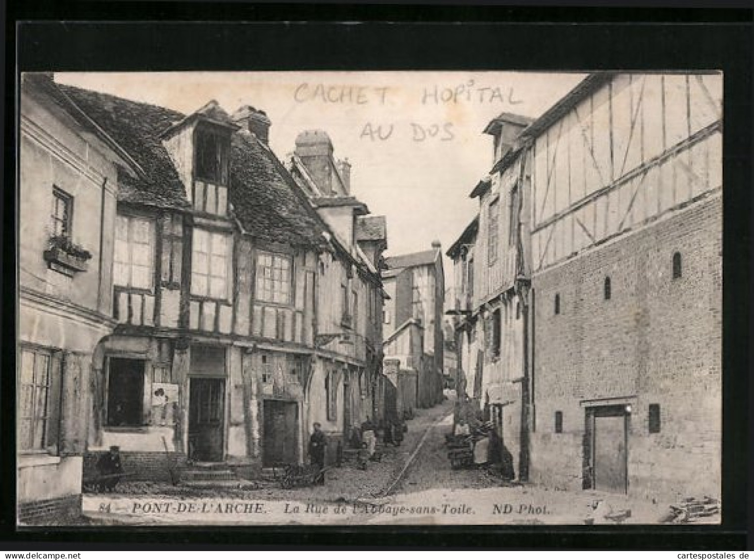 CPA Pont-de-L`Arche, La Rue De L`Abbaye-sans-Toile  - Pont-de-l'Arche