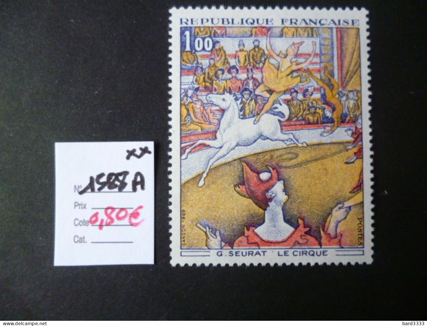 Timbre France Neuf ** 1969 N° 1588 A Cote 0,80 € - Unused Stamps