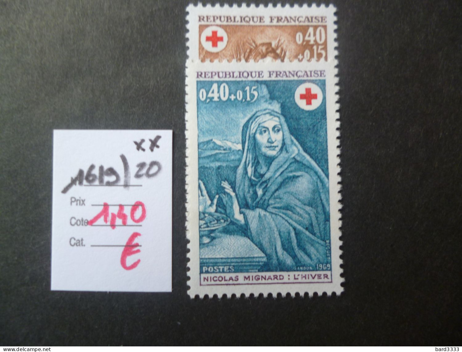 Timbre France Neuf ** 1969 N° 1619/20 Cote 1,40 € - Unused Stamps