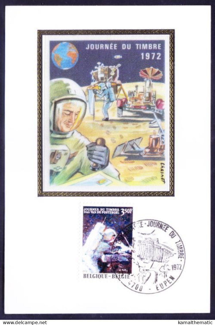 Belgium 1972 Maxi Card, Astronaut David Scott, Moon Landing, Space - 1971-1980