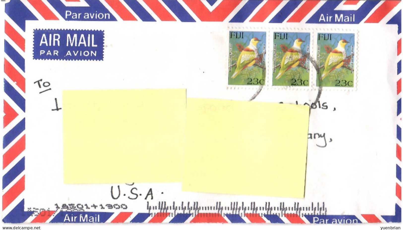 Fiji, Bird, Birds, Circulated Cover - Other & Unclassified