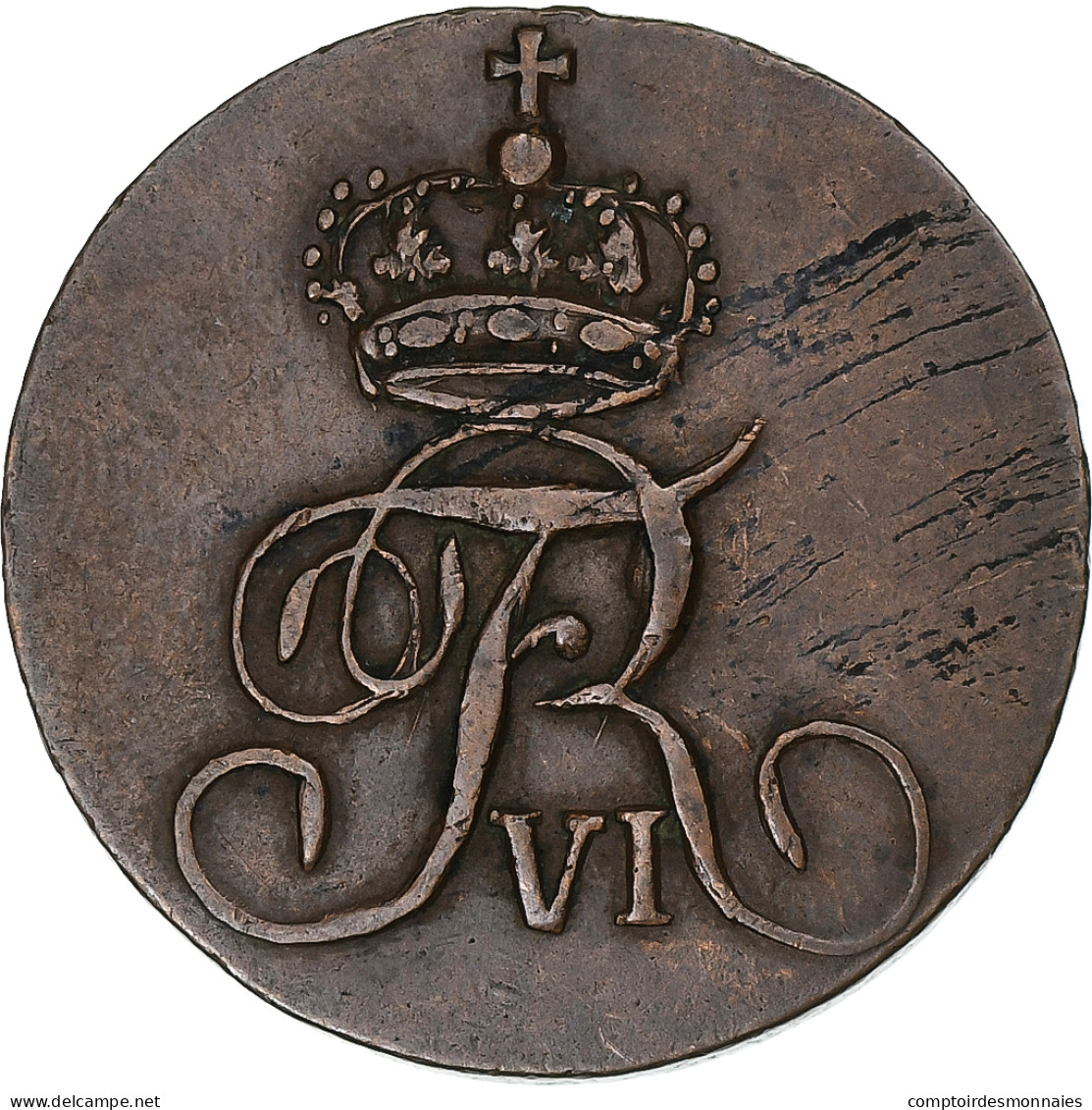 Norvège, Frederik VI, 2 Skilling, 1810, Bronze, TTB, KM:280 - Norwegen