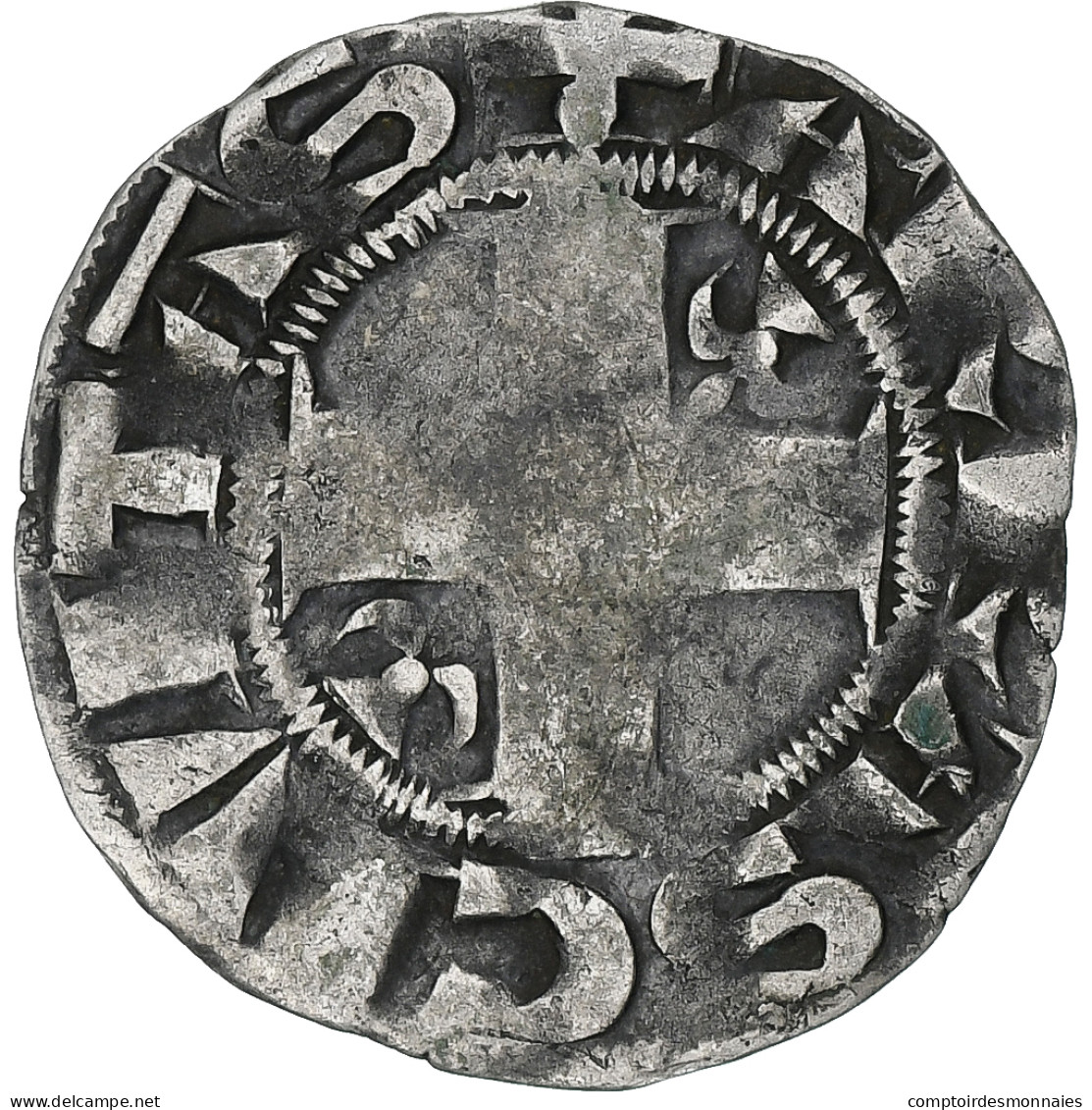 France, Philippe II Auguste, Denier Parisis, 1180-1223, Arras, Billon, TTB - 1180-1223 Felipe II El Augusto