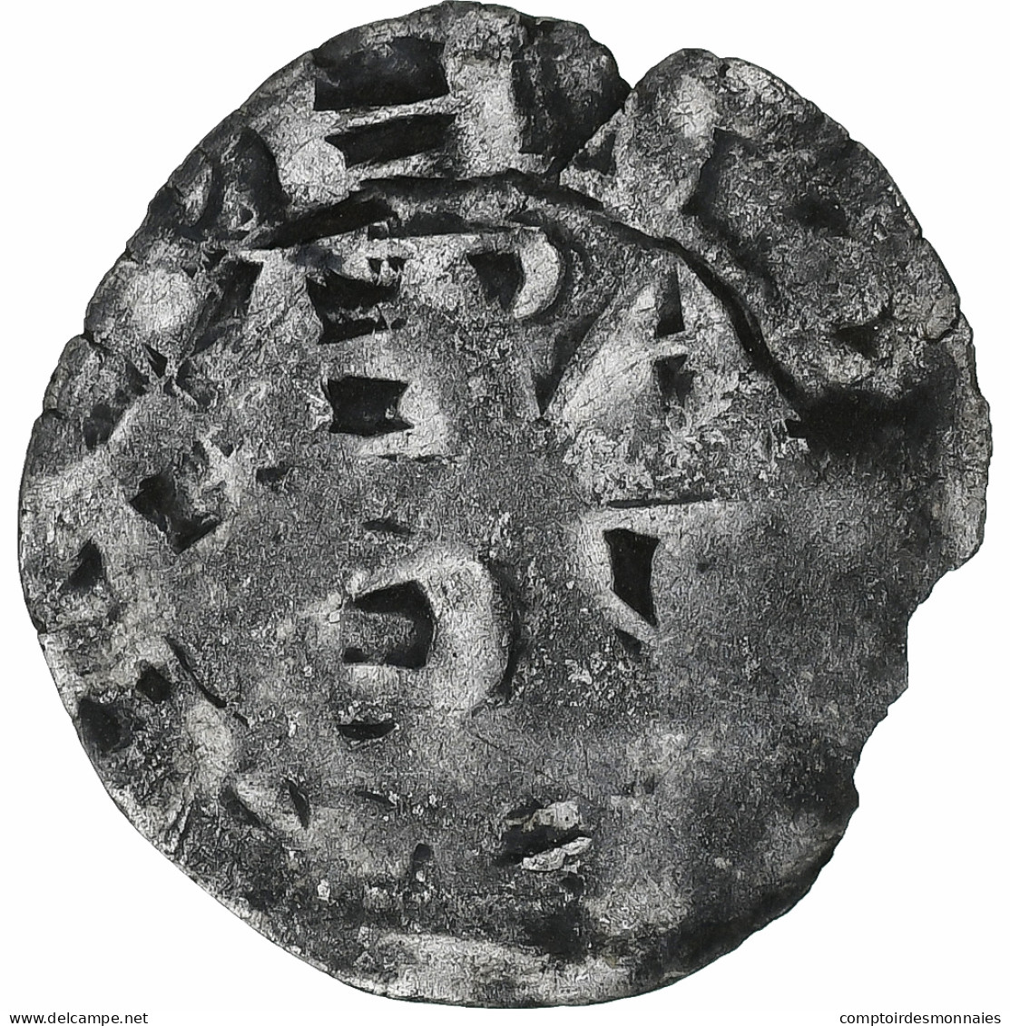 France, Philippe II Auguste, Denier Parisis, 1180-1223, Arras, Billon, TB - 1180-1223 Filippo II Augusto