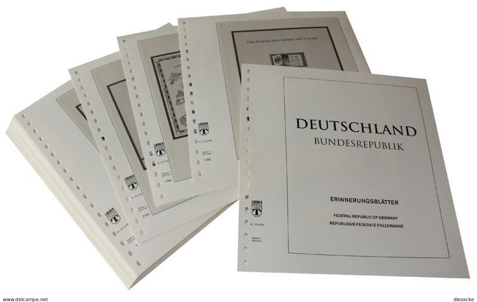 Lindner-T Bund Erinnerungsblätter 2019-2022 Vordrucke 120B-EB-19 Neuware ( - Pre-printed Pages