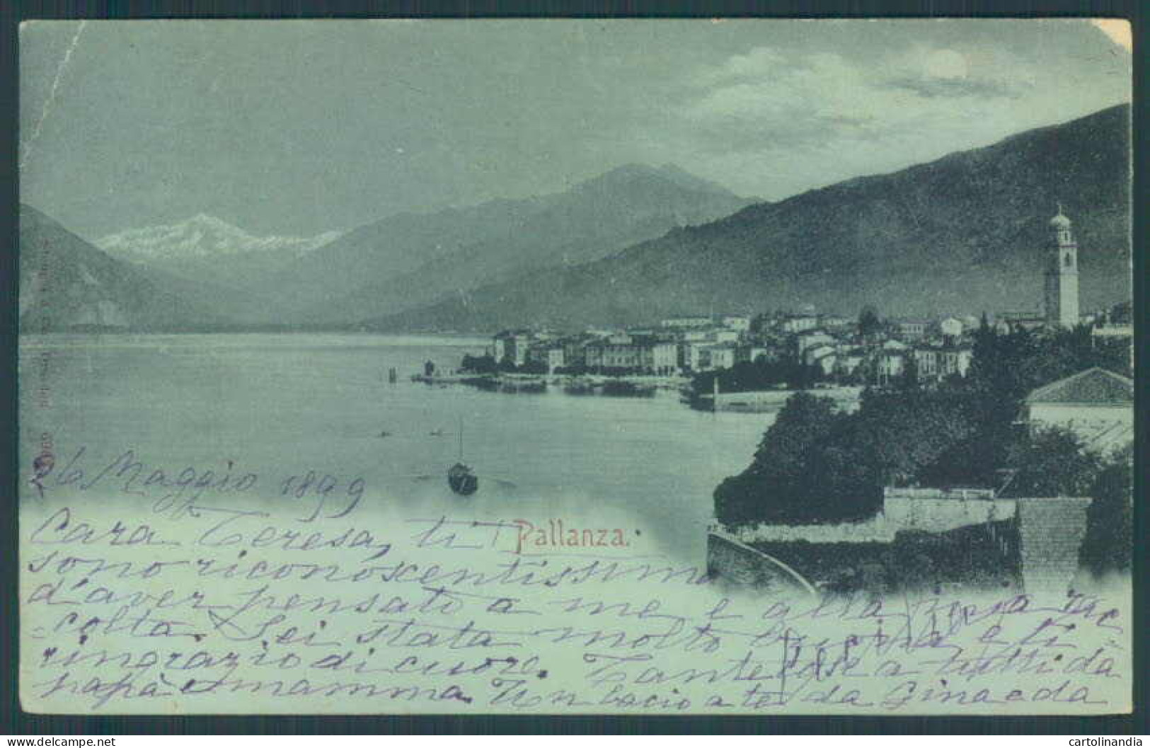 Verbania Pallanza PIEGHE Cartolina ZQ6438 - Verbania