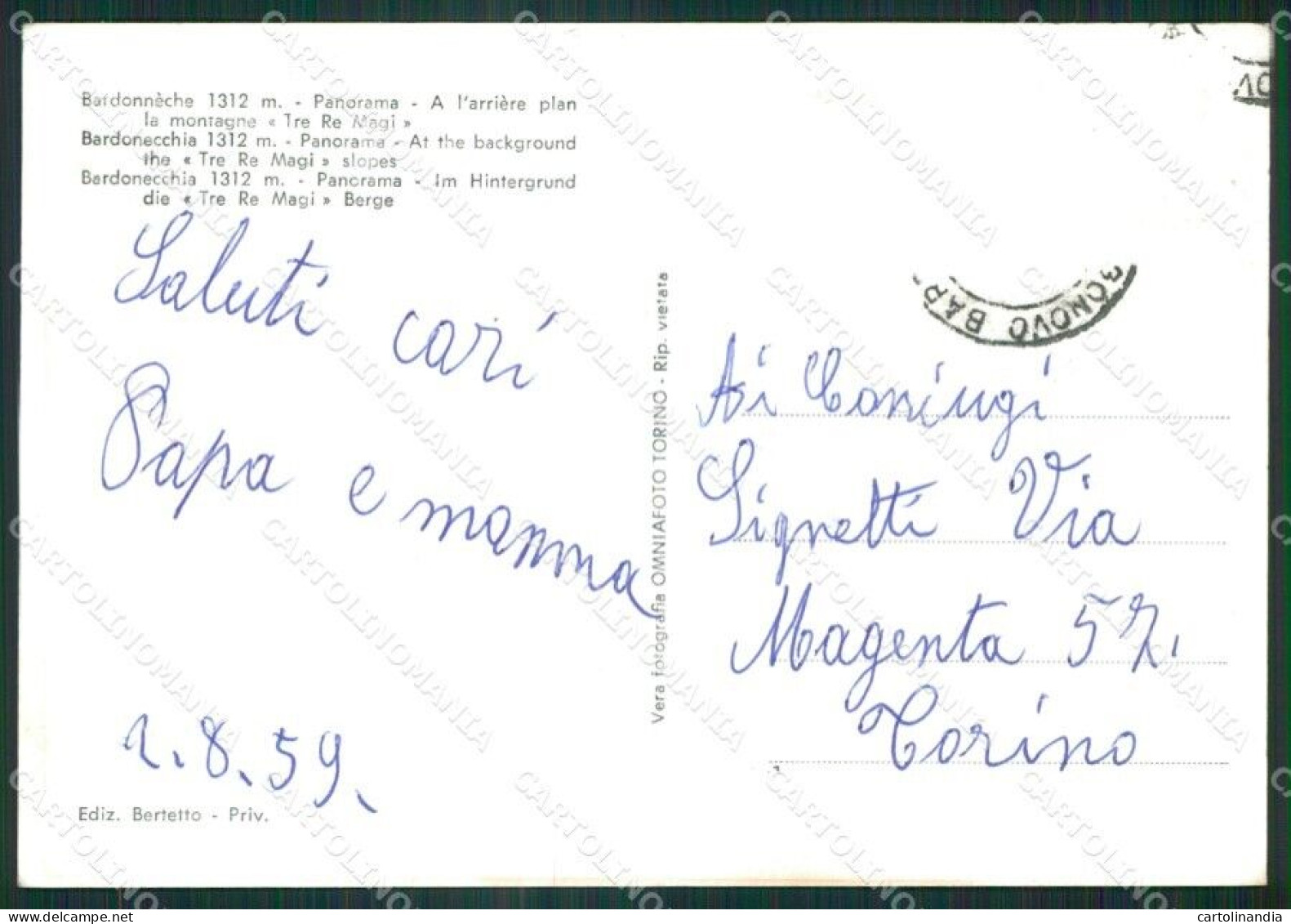 Torino Bardonecchia Foto FG Cartolina ZK4522 - Sonstige & Ohne Zuordnung