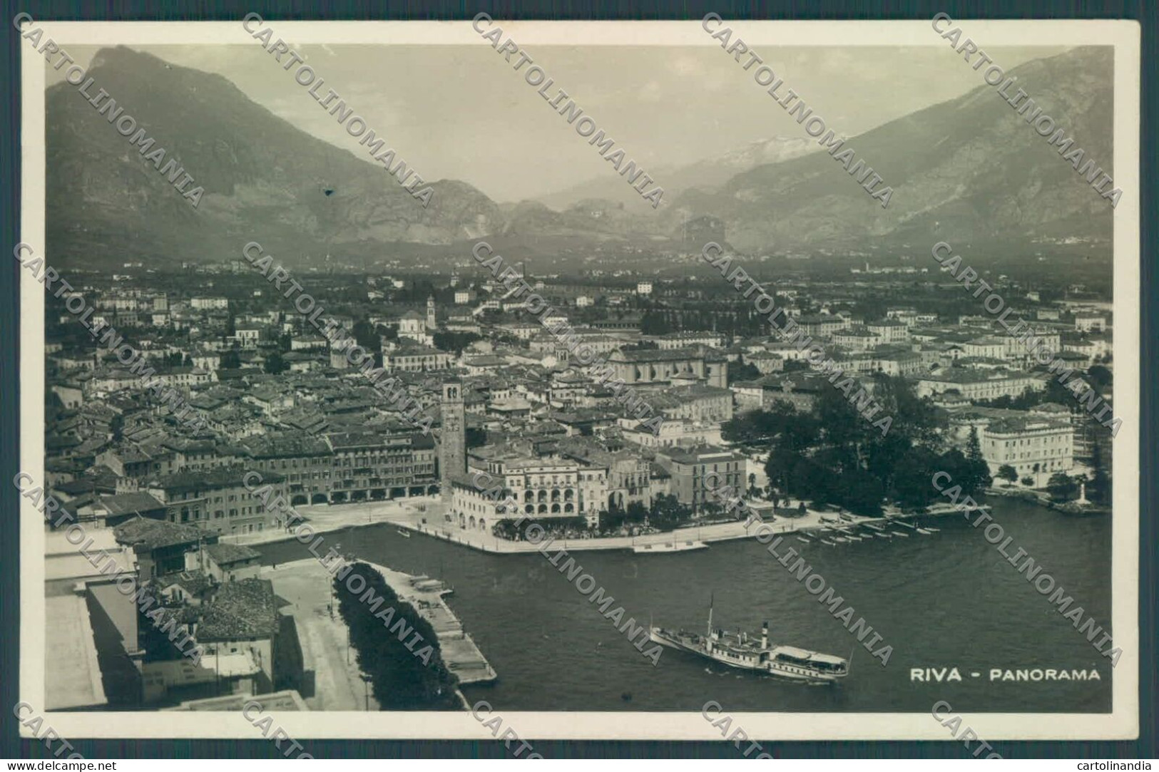 Trento Riva Lago Di Garda Battello Foto Cartolina ZC5191 - Trento