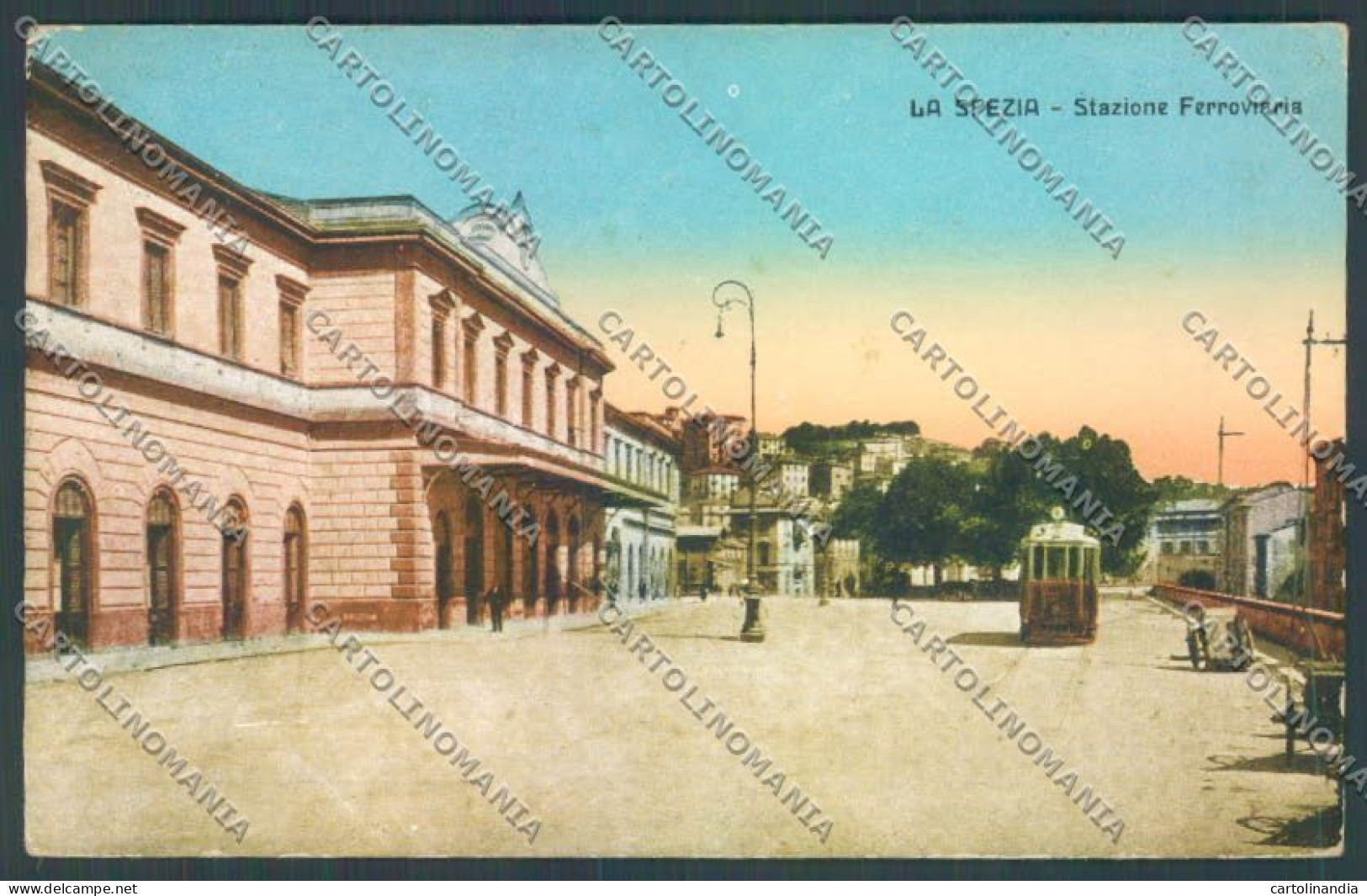 La Spezia Città Stazione Tram Cartolina ZT6867 - La Spezia