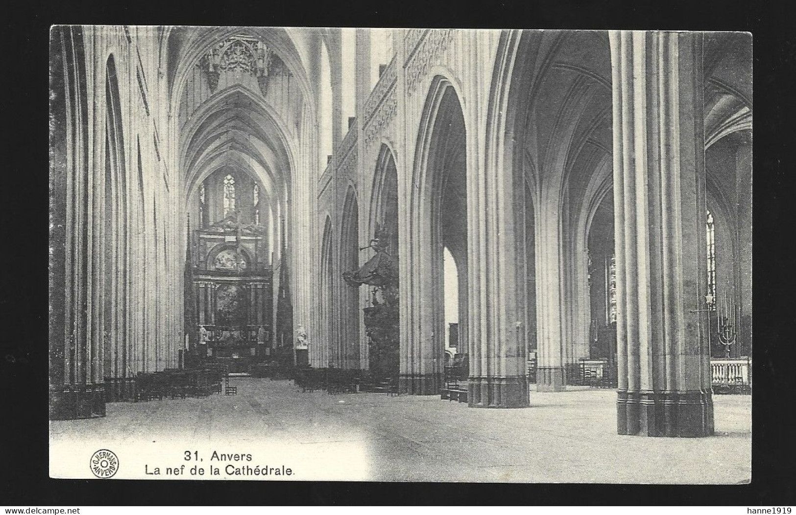 Antwerpen La Nef De La Cathedrale Kathedraal Anvers Htje - Antwerpen