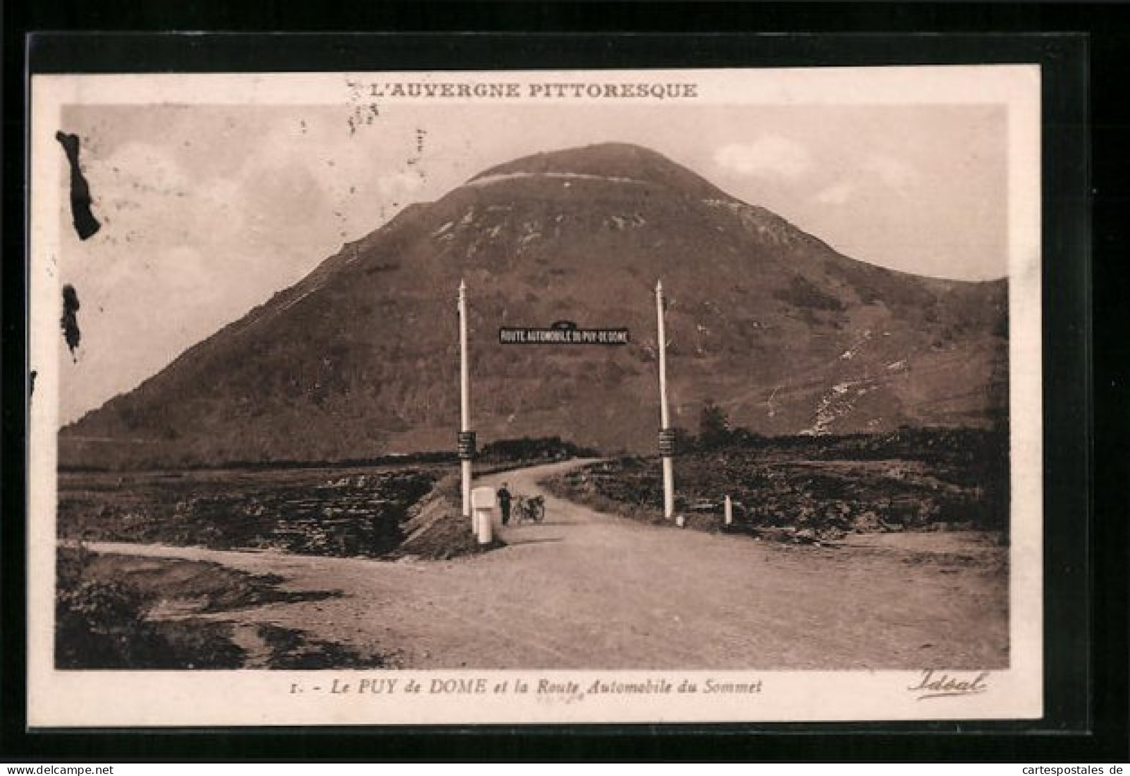 AK Le Puy De Dome, La Route Automobile Du Sommet  - Andere & Zonder Classificatie