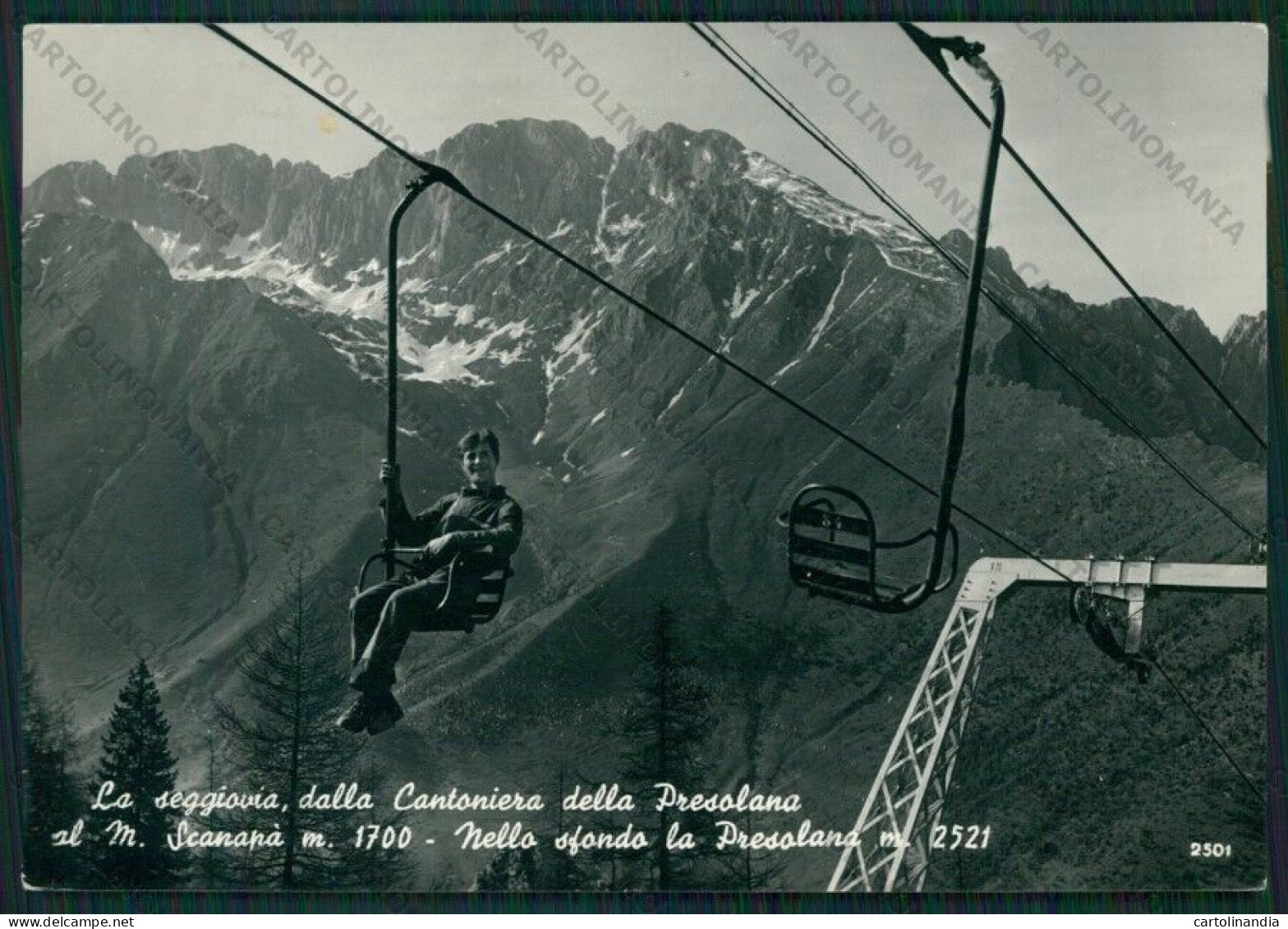 Bergamo Colere Cantoniera Della Presolana Seggiovia Foto FG Cartolina ZK1846 - Bergamo