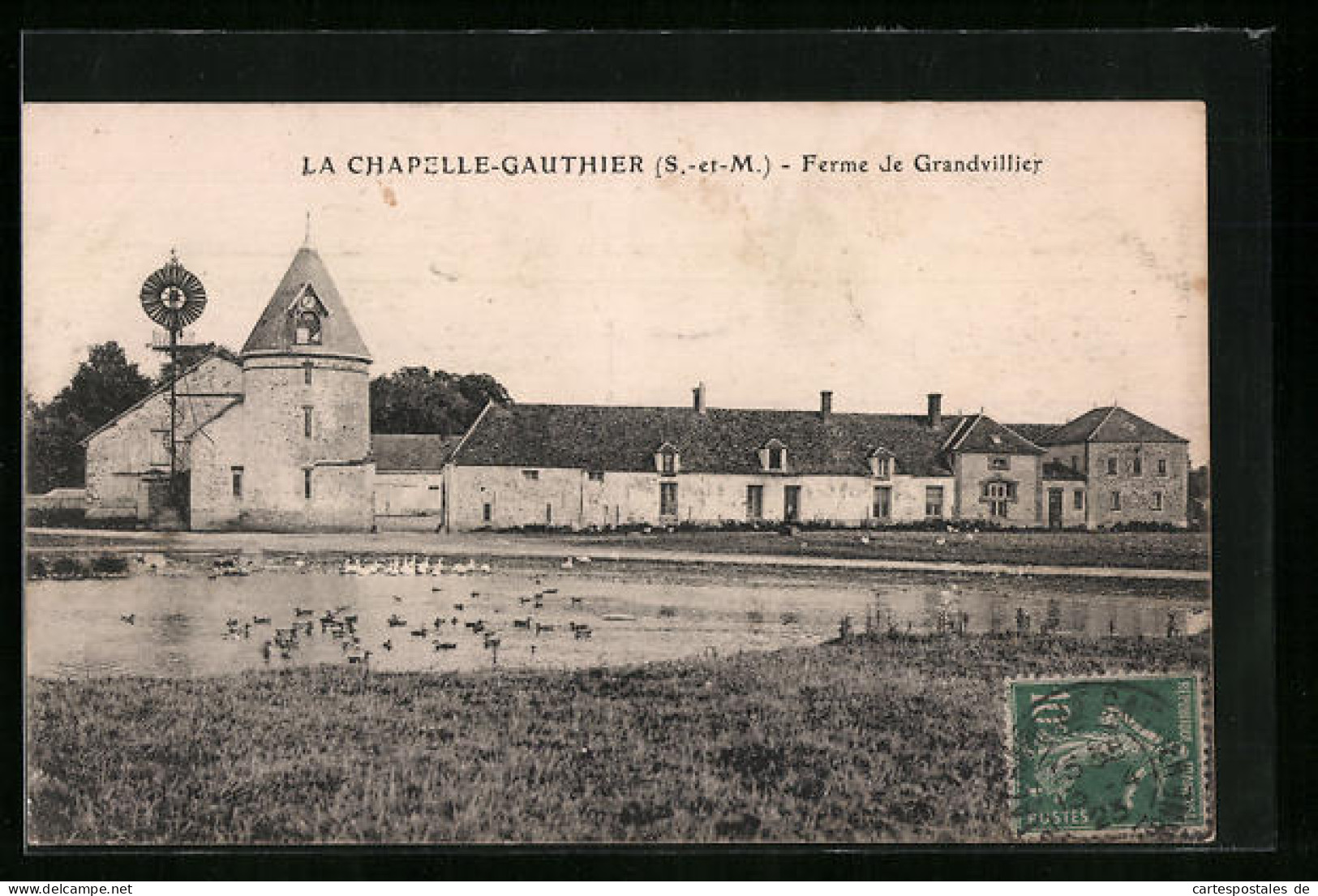 CPA La Chapelle-Gauthier, Ferme De Grandvillier  - Autres & Non Classés