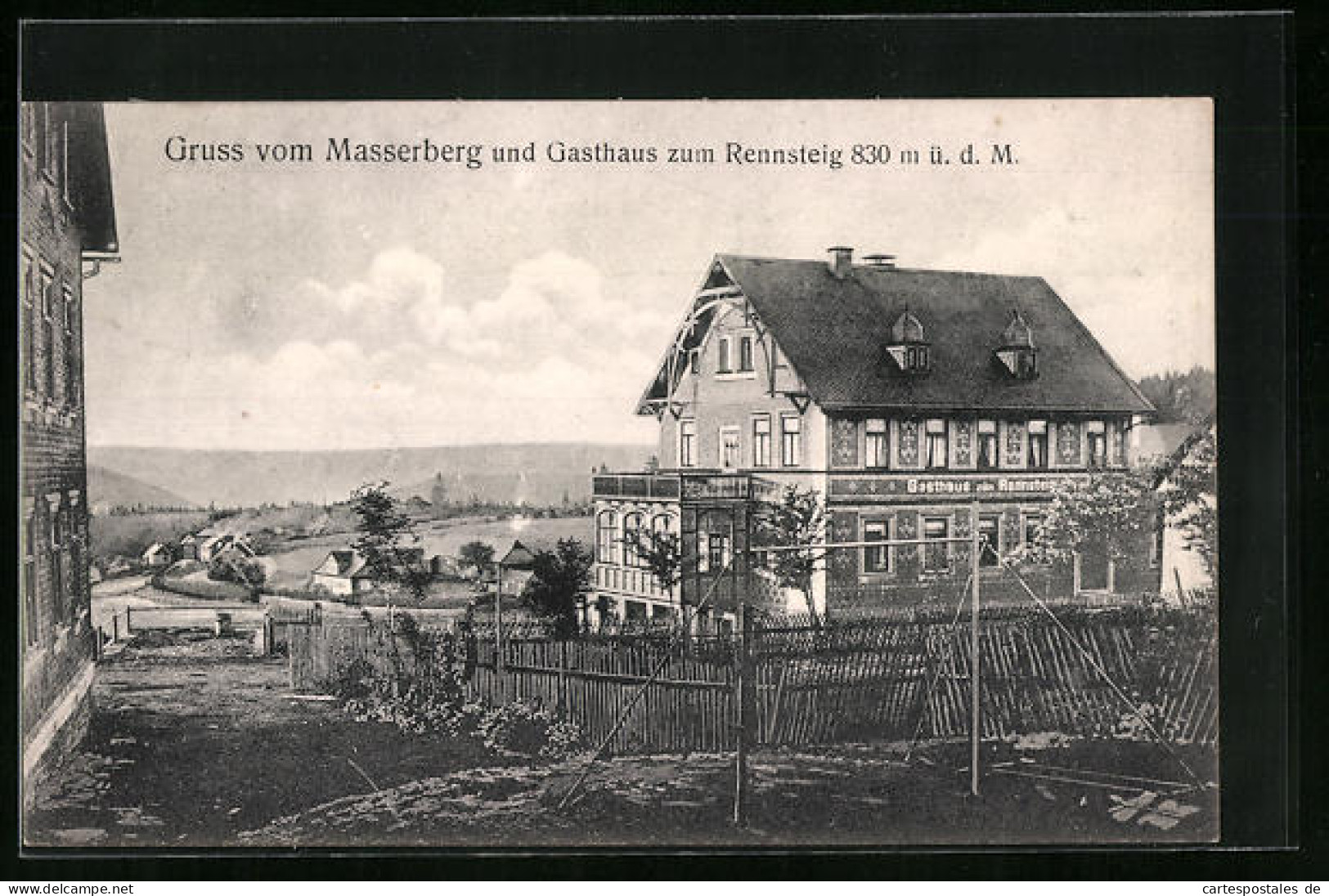 AK Masserberg, Gasthaus Zum Rennsteig  - Masserberg