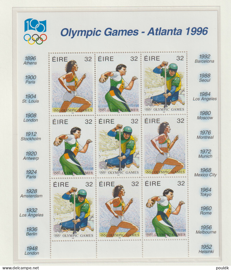 Ireland 1996 Olympic Games In Atlanta Souvenir Sheet MNH/**. Postal Weight Approx 99 Gramms. Please Read Sales - Zomer 1996: Atlanta