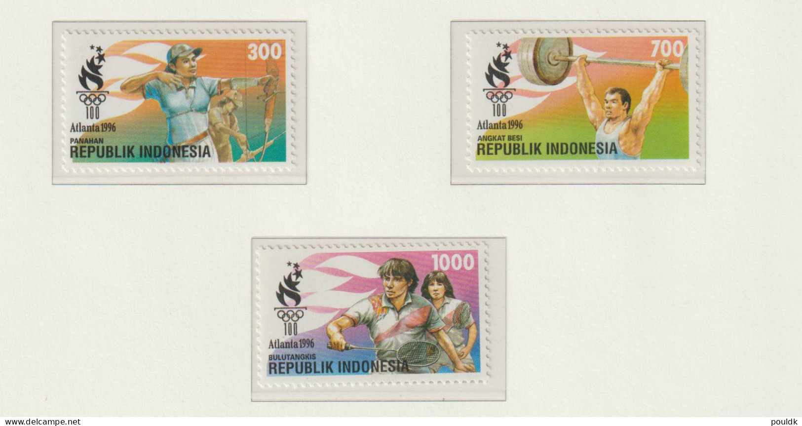 Indonesia 1996 Olympic Games In Atlanta Souvenir Sheet + Set MNH/**. Postal Weight Approx 99 Gramms. Please - Ete 1996: Atlanta