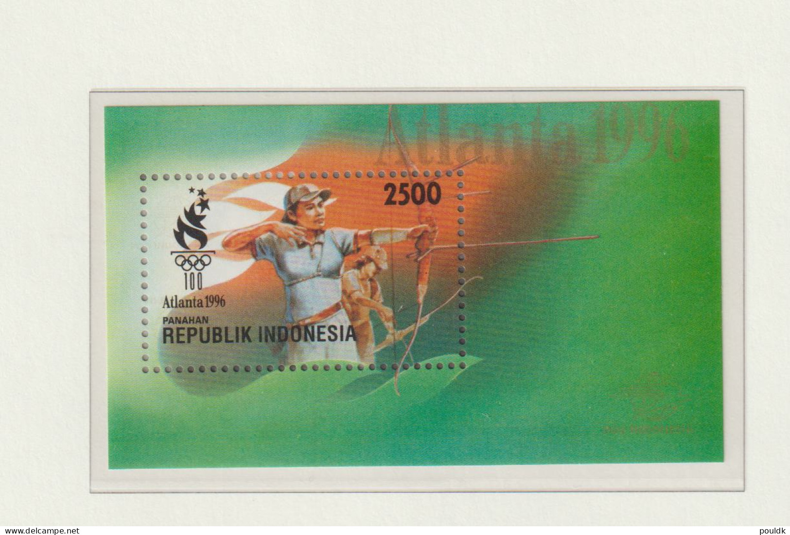 Indonesia 1996 Olympic Games In Atlanta Souvenir Sheet + Set MNH/**. Postal Weight Approx 99 Gramms. Please - Ete 1996: Atlanta