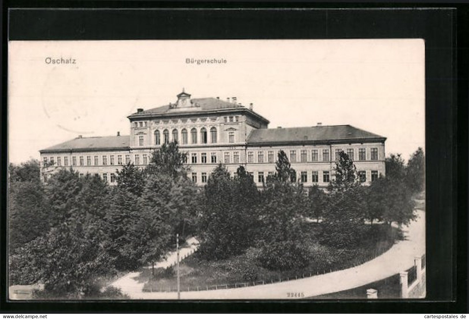 AK Oschatz, Bürgerschule In Der Gesamtansicht  - Oschatz