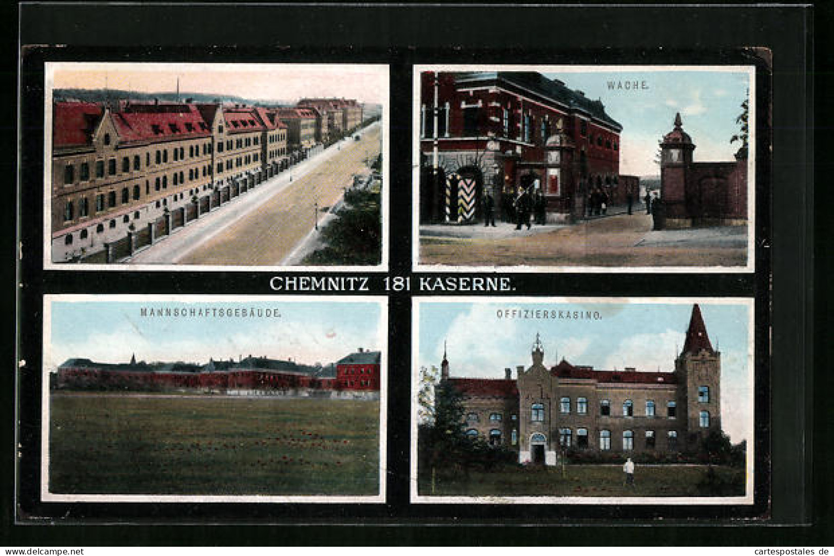 AK Chemnitz, 181 Kaserne Mit Wache, Mannschaftsgebäude Und Offizierskasin0  - Chemnitz