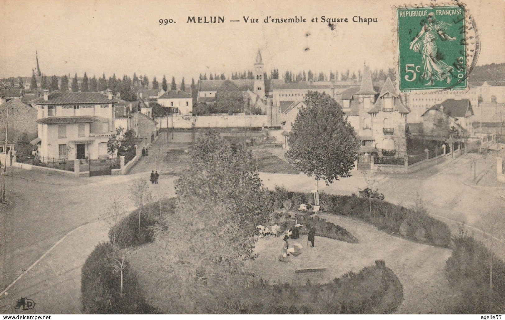 Melun 77 (10168) Vue D'ensemble Et Square Chapu - Melun