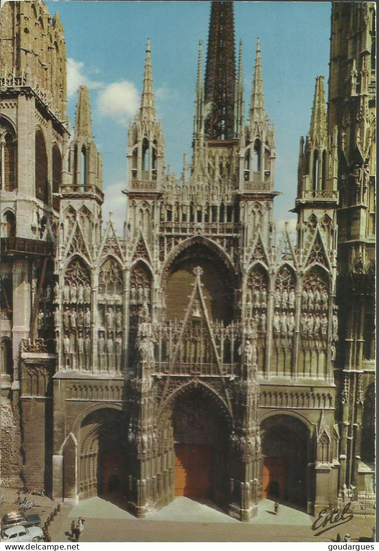 Rouen - La Cathédrale Notre-Dame - Flamme Datée 17-2-86 De Rue (80) - (P) - Rouen