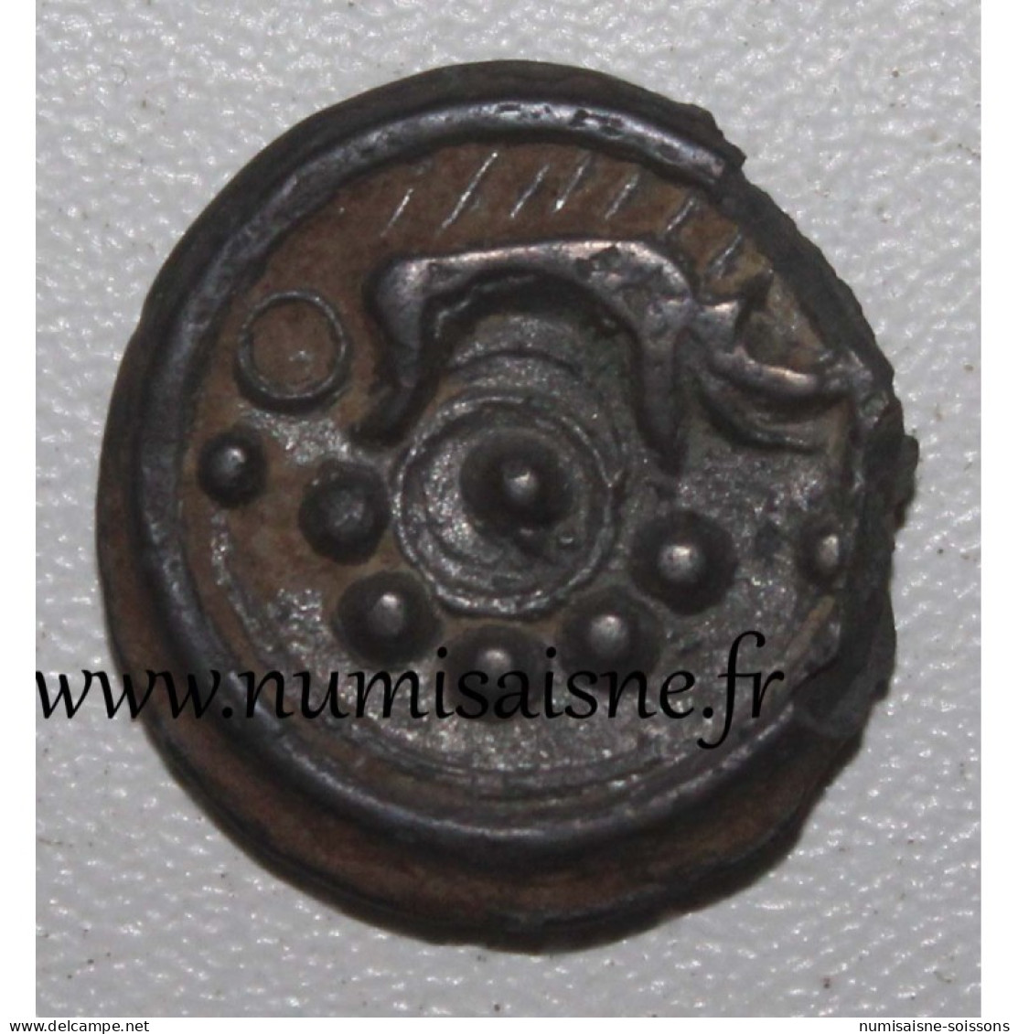 SUESSIONS - RÉGION DE SOISSONS - POTIN AU SANGLIER - TTB/SUP - Keltische Münzen