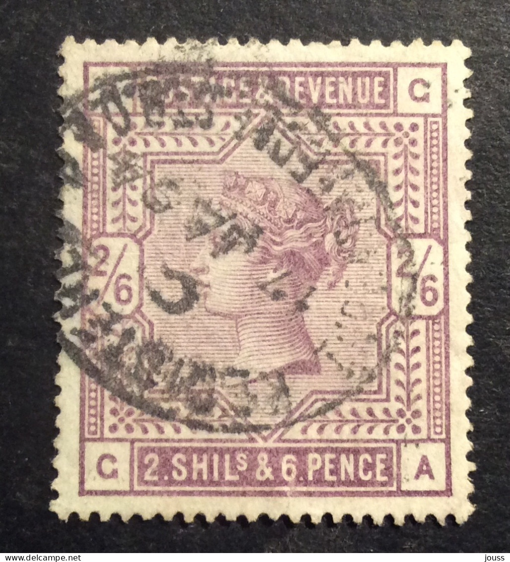 GB84 Victoria 2/6 Violet YT 86 Ancre Oblitéré - Used Stamps
