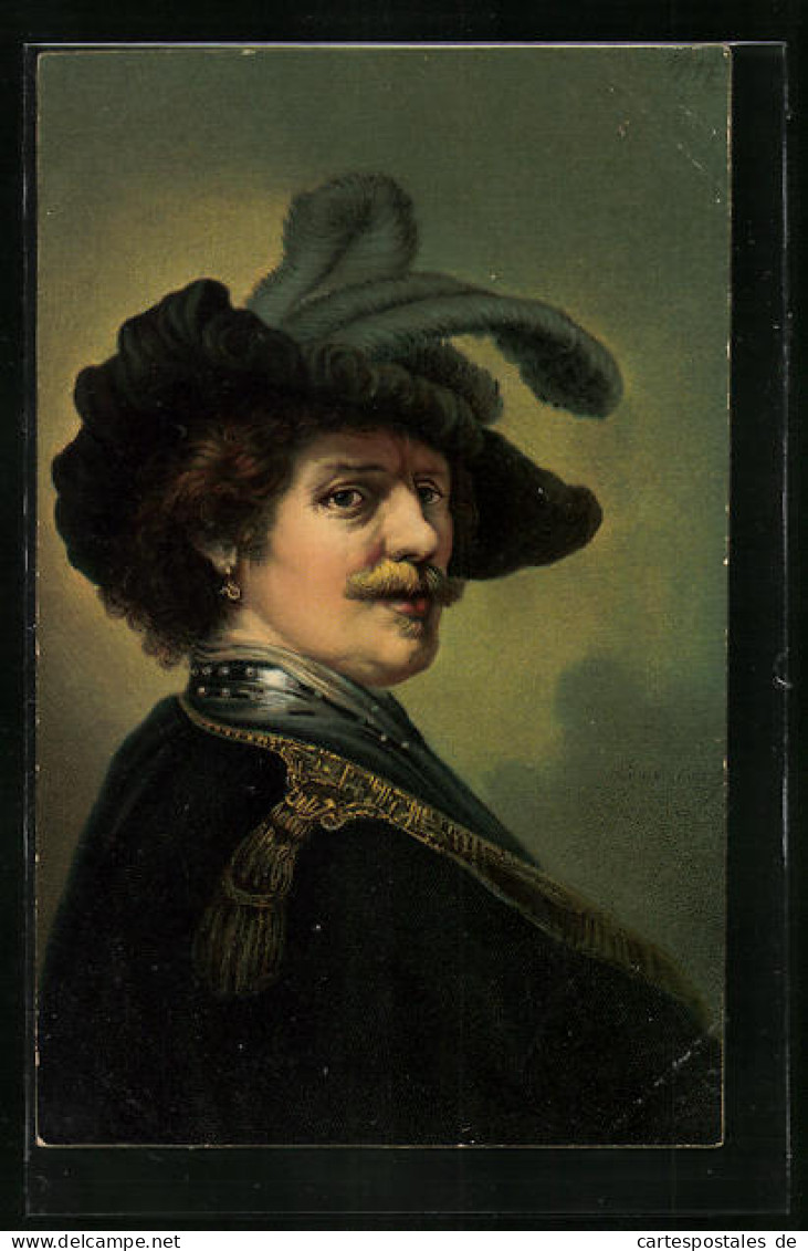 AK Maler Rembrandt Als Offizier  - Entertainers