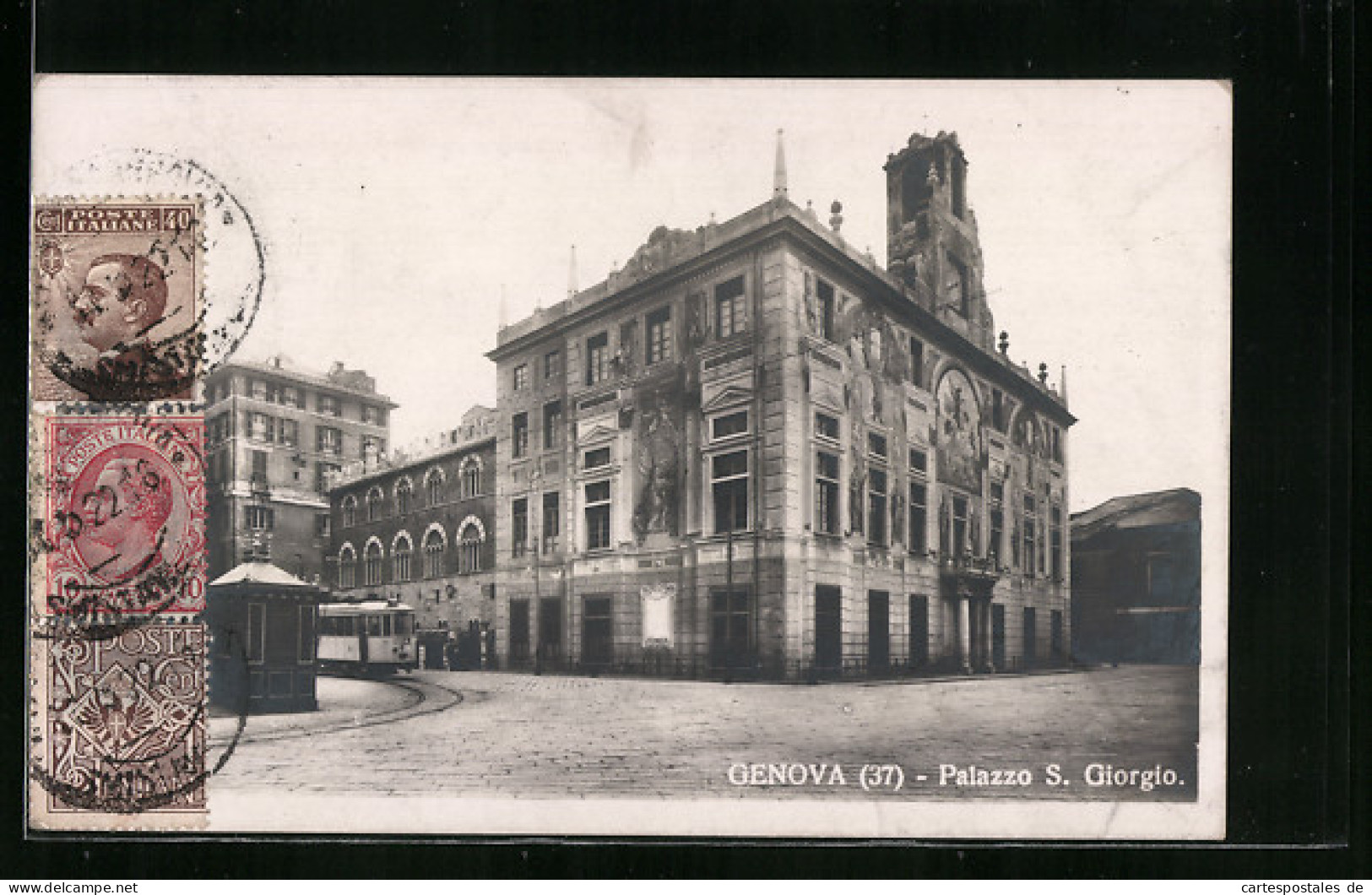 Cartolina Genova, Palazzo S. Giorgio  - Genova (Genoa)