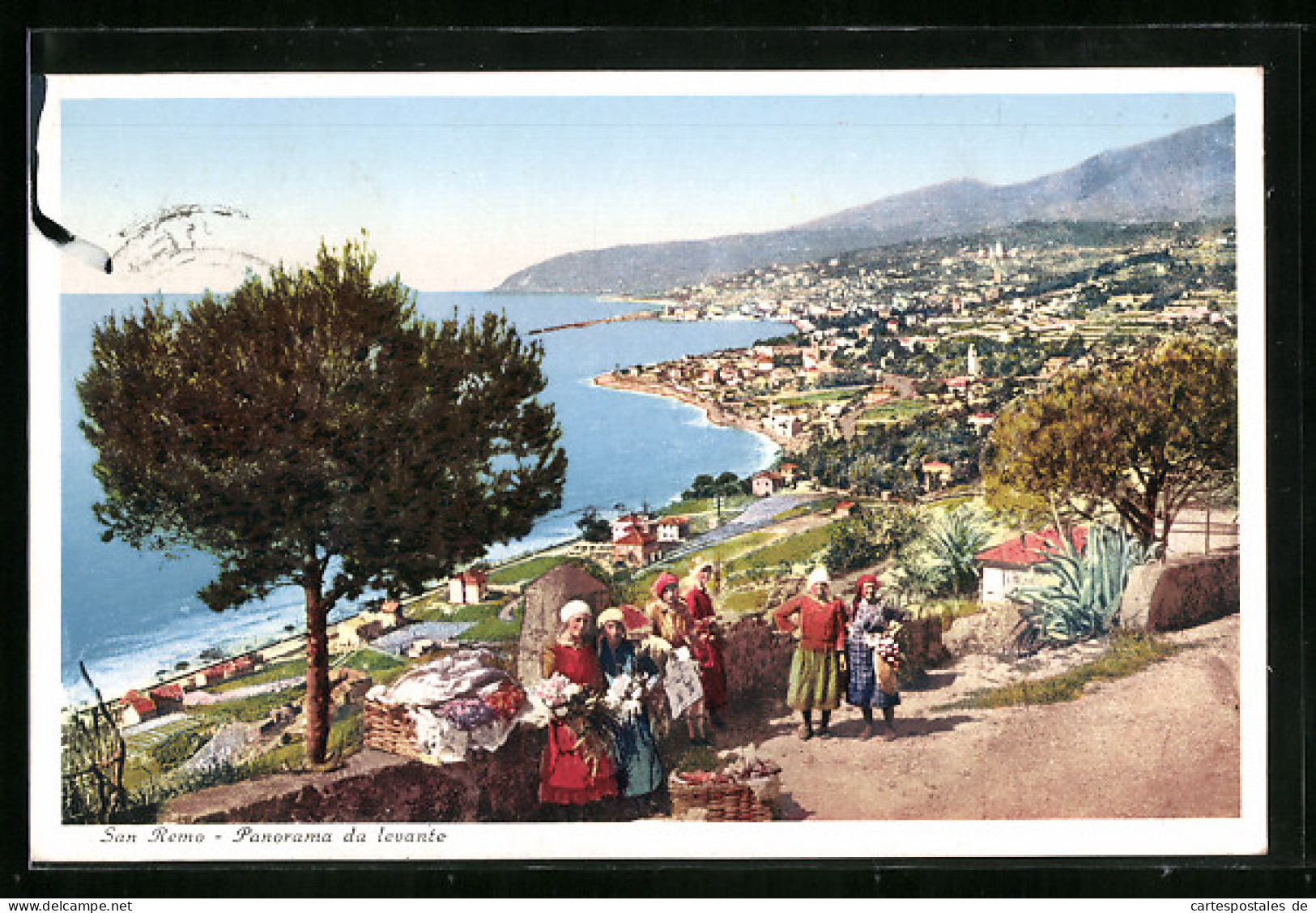 Cartolina San Remo, Panorama Da Levante  - San Remo