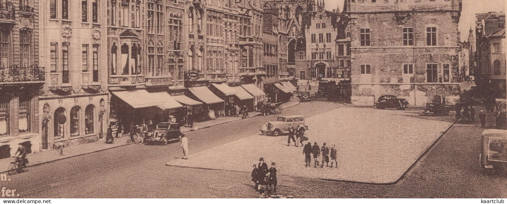 Mechelen - IJzeren Leen. / Malines - Bailles De Fer..- (Belgique/België) - 1949 - Oldtimer Auto's/Voitures - Mechelen