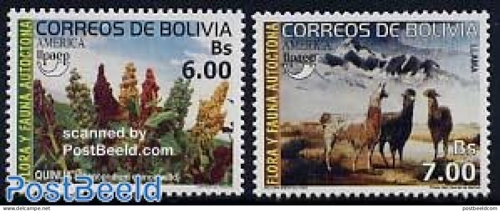 Bolivia 2003 UPAEP 2v, Mint NH, Nature - Sport - Animals (others & Mixed) - Flowers & Plants - Mountains & Mountain Cl.. - Escalade