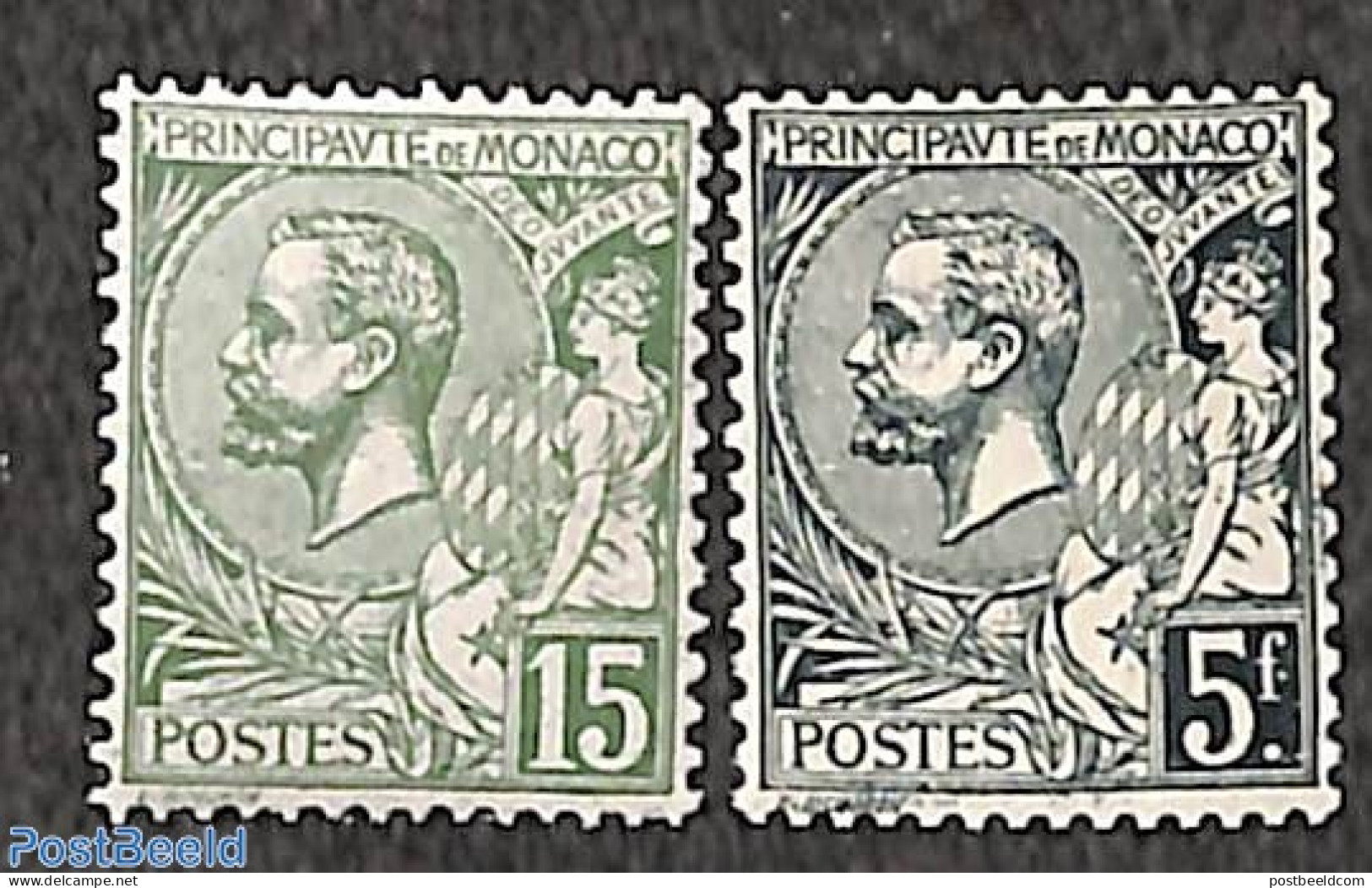 Monaco 1921 Definitives 2v, Mint NH - Unused Stamps