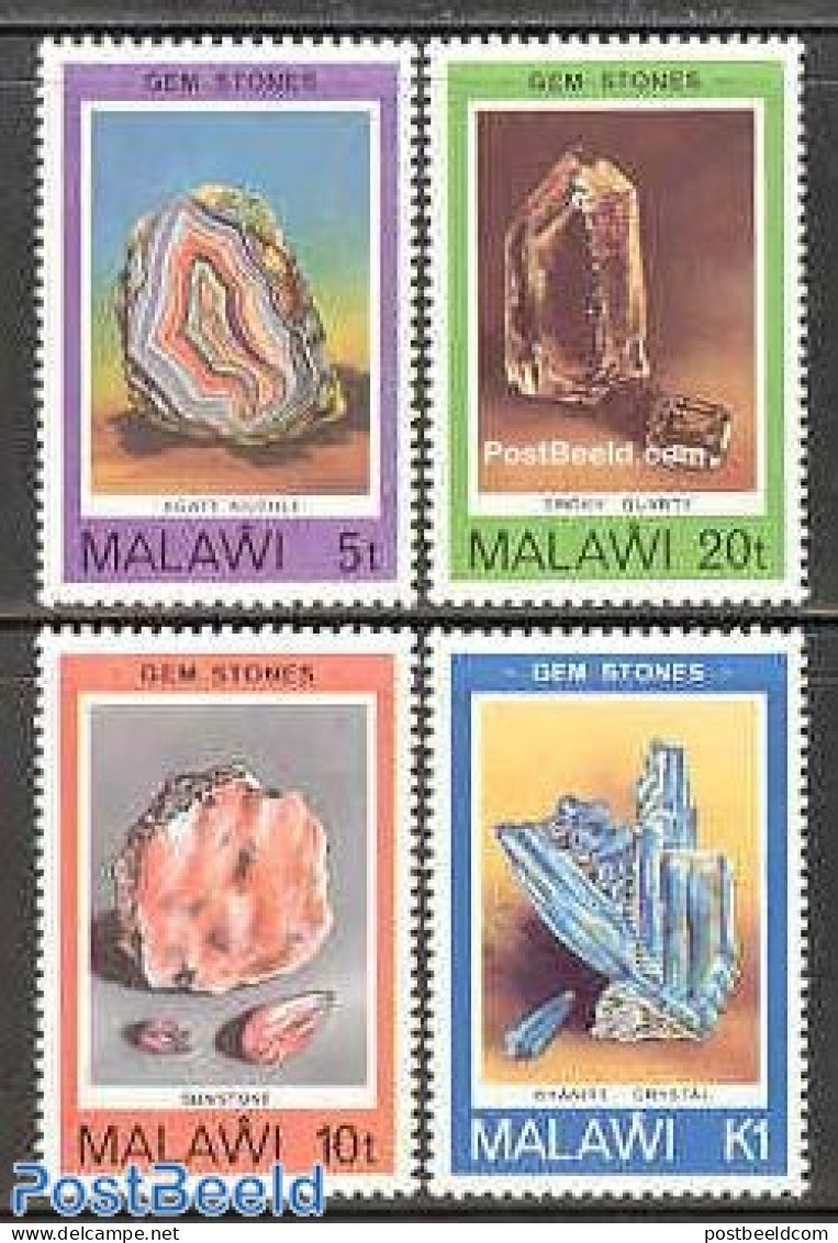 Malawi 1980 Minerals 4v, Mint NH, History - Geology - Malawi (1964-...)