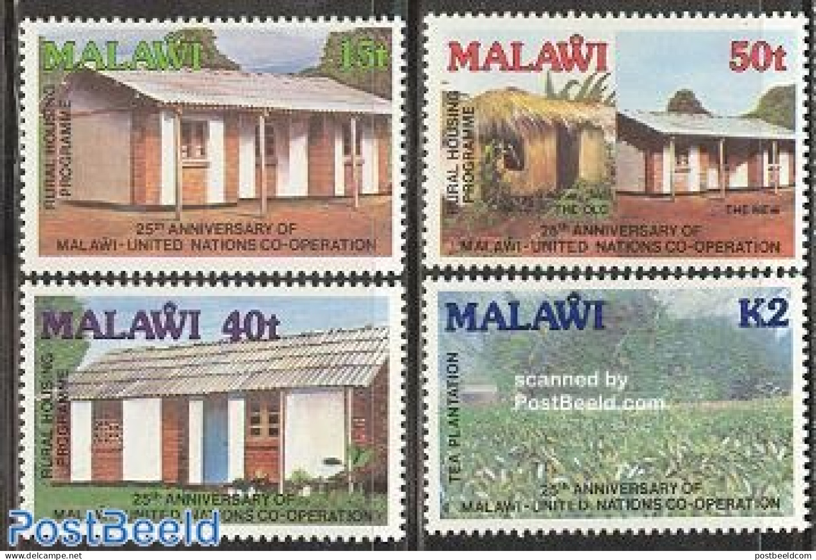 Malawi 1989 UN Co-Operation 4v, Mint NH, History - Various - United Nations - Agriculture - Agricultura