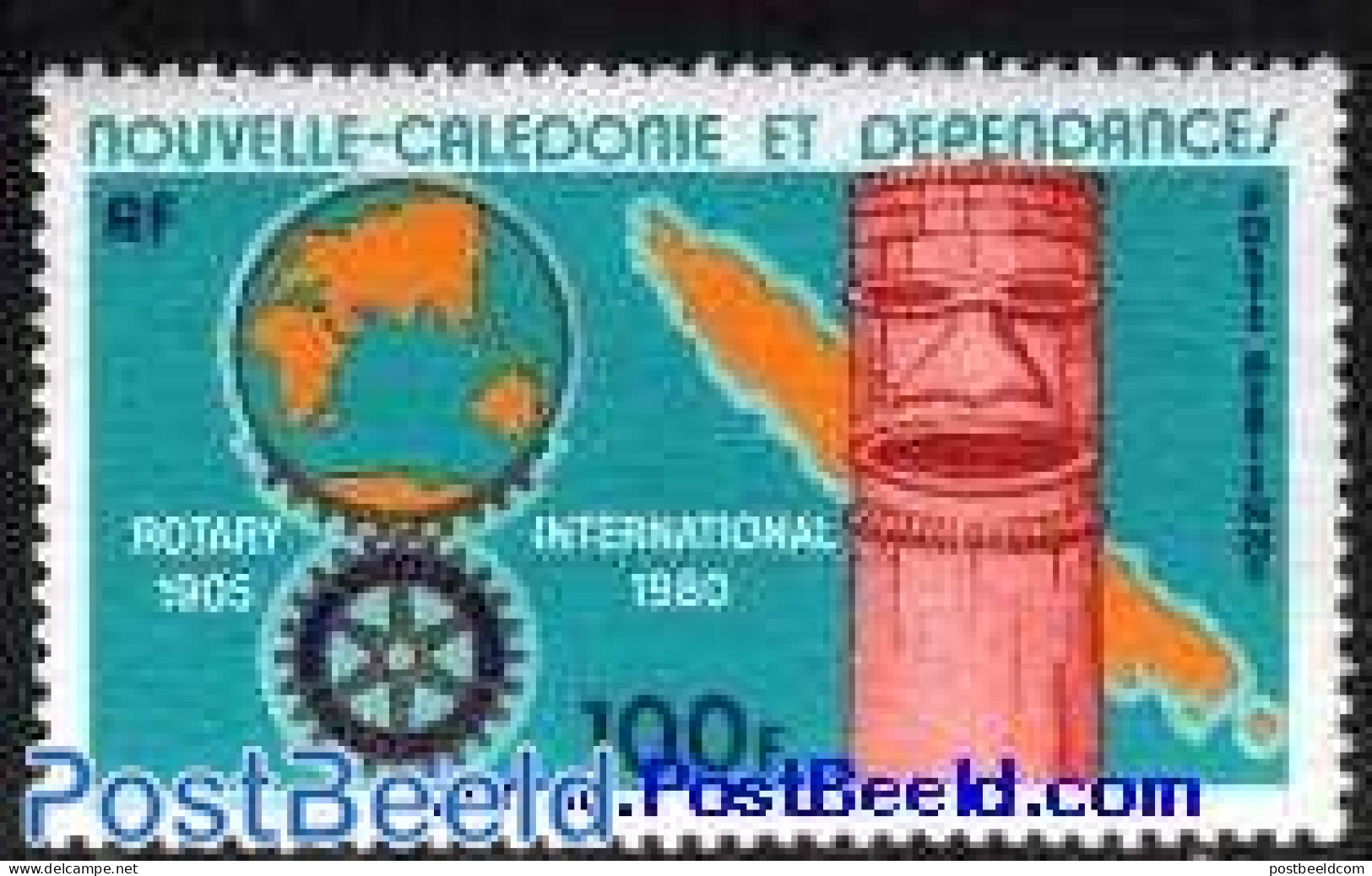 New Caledonia 1980 Rotary Club 1v, Mint NH, Various - Maps - Rotary - Nuevos
