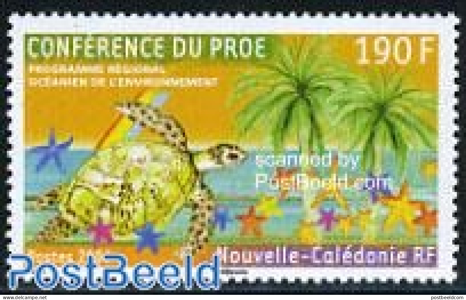 New Caledonia 2006 PROE Conference 1v, Mint NH, Nature - Environment - Reptiles - Turtles - Nuovi