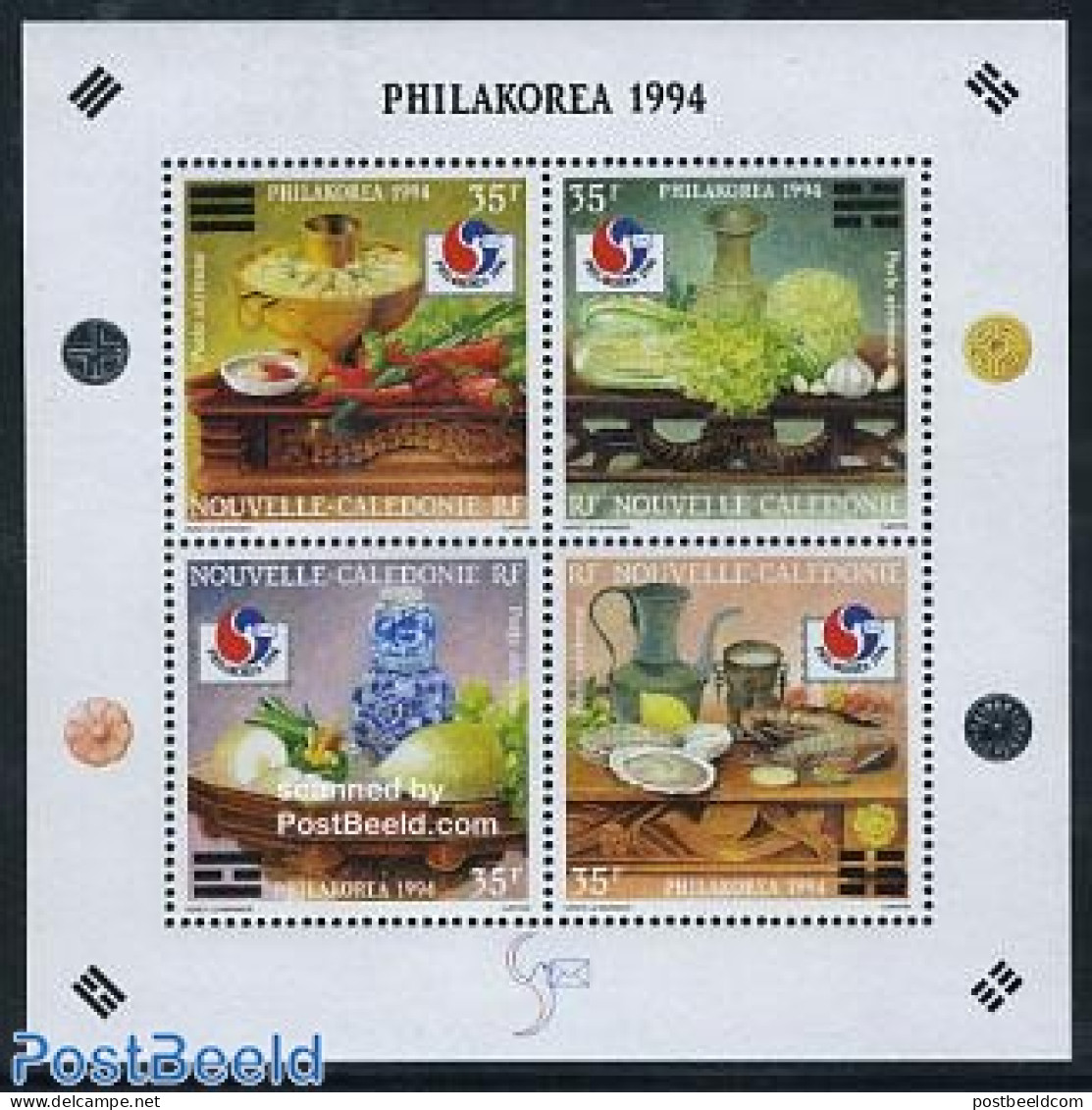 New Caledonia 1994 Philakorea S/s, Mint NH, Health - Food & Drink - Philately - Unused Stamps