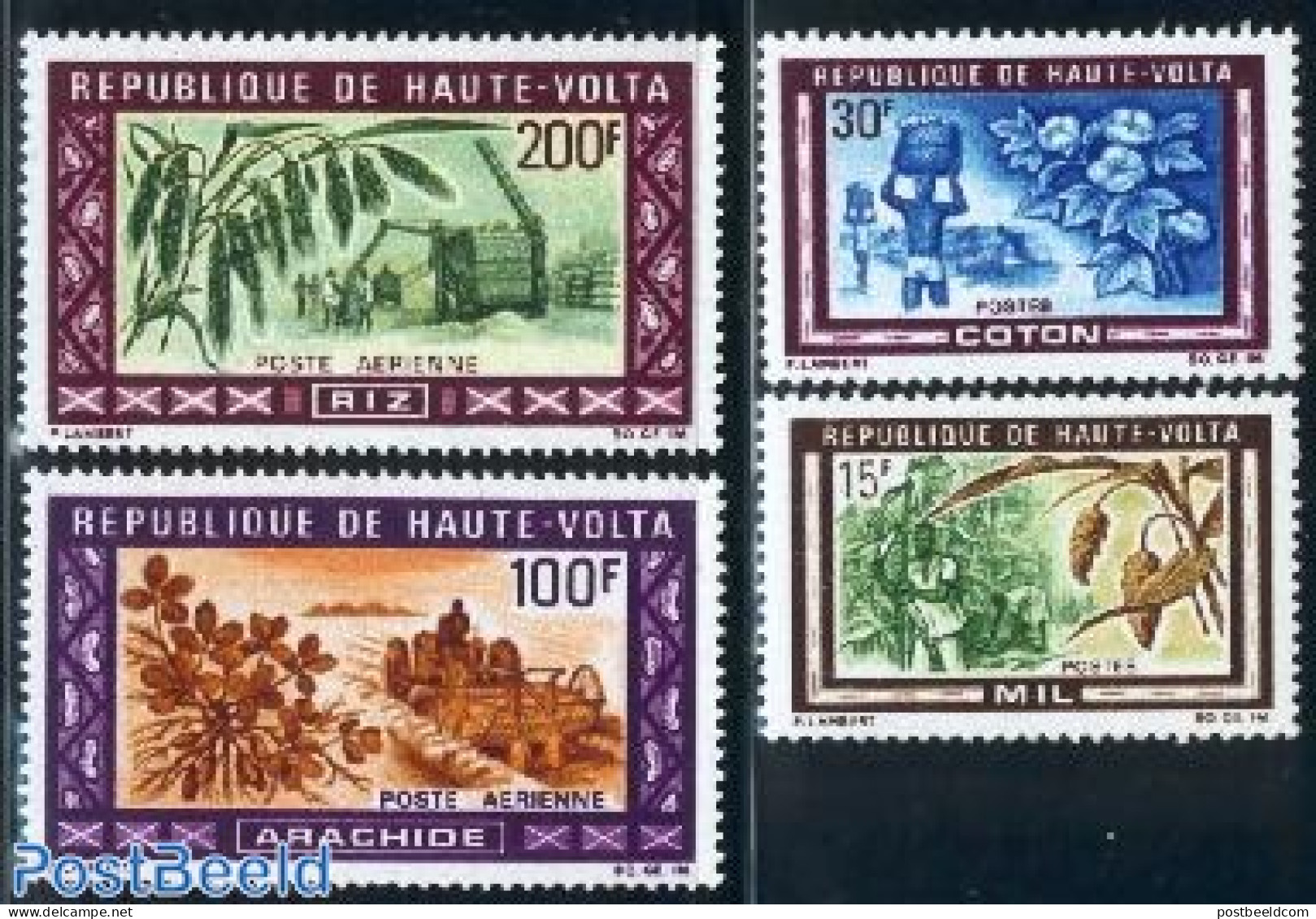 Upper Volta 1969 Agriculture 4v, Mint NH, Various - Agriculture - Landbouw