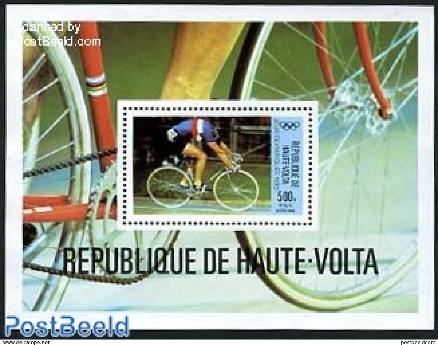 Upper Volta 1980 Olympic Games Moscow S/s, Mint NH, Sport - Cycling - Olympic Games - Cycling