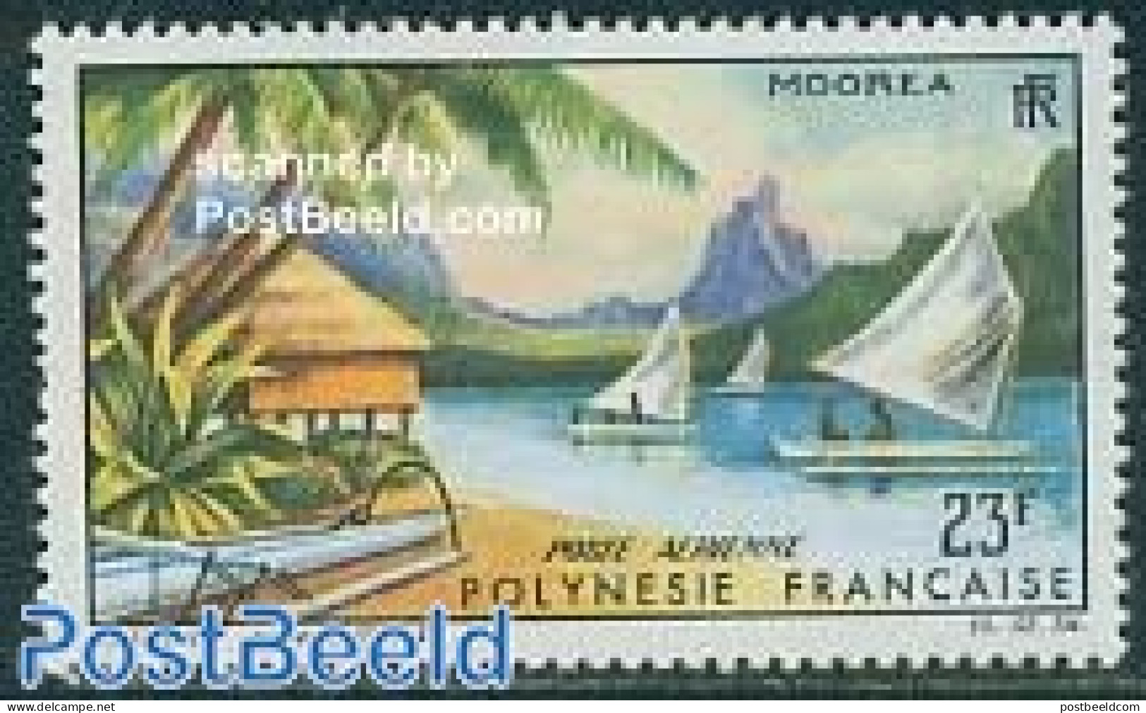 French Polynesia 1964 Moorea 1v, Mint NH, Transport - Ships And Boats - Nuovi