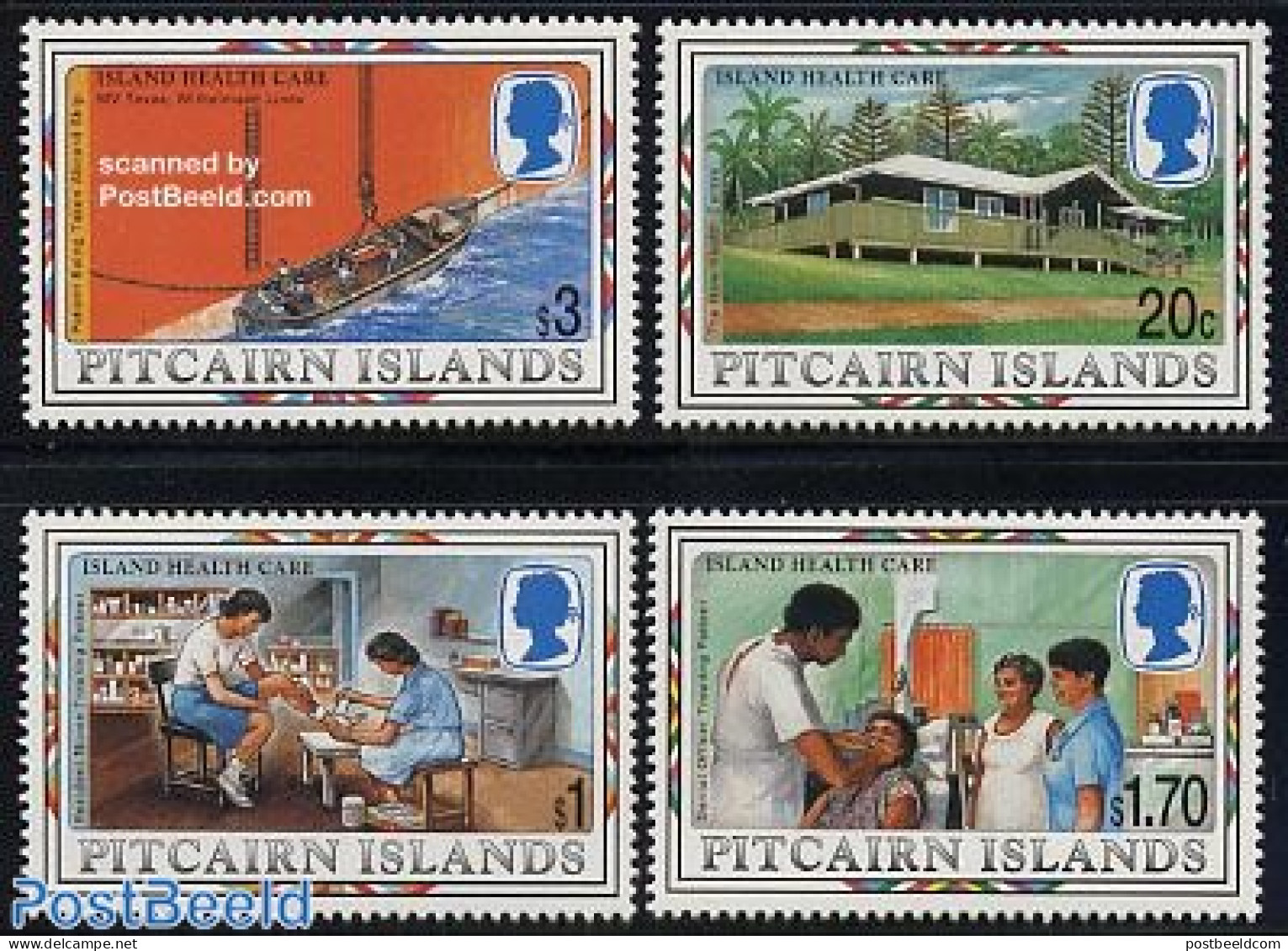 Pitcairn Islands 1997 Health Care 4v, Mint NH, Health - Transport - Health - Ships And Boats - Boten