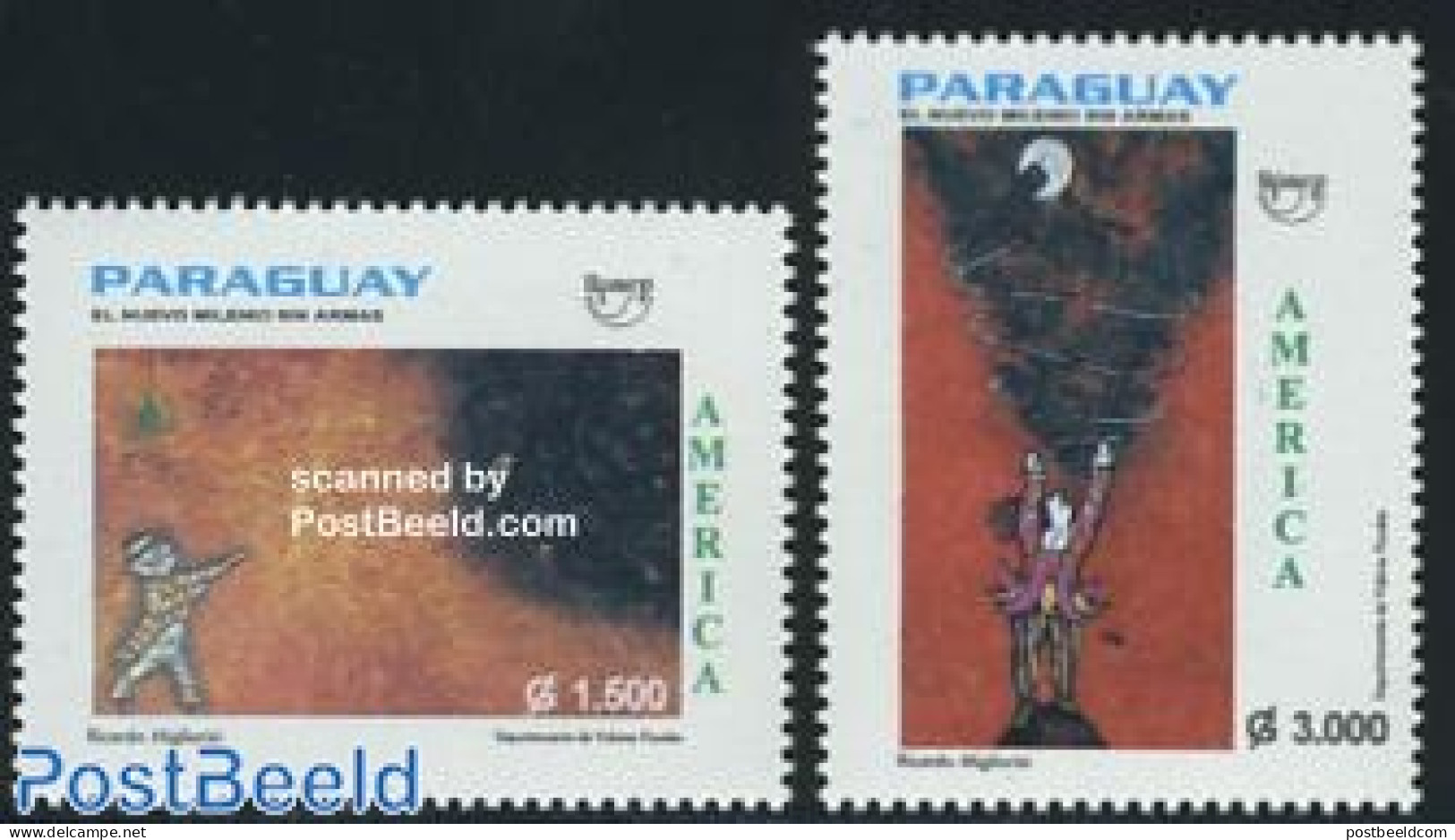 Paraguay 1999 UPAEP, New Millennium 2v, Mint NH, Various - New Year - Nouvel An