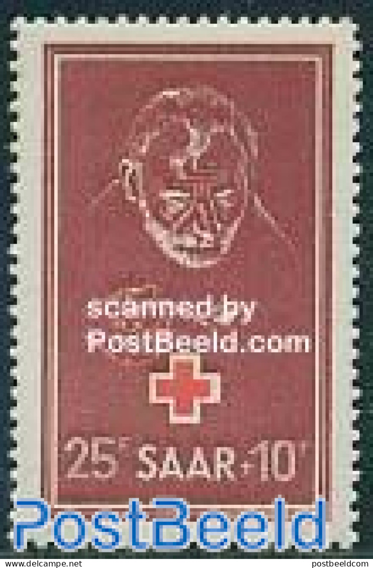 Germany, Saar 1950 Red Cross 1v, Unused (hinged), Health - Red Cross - Rode Kruis